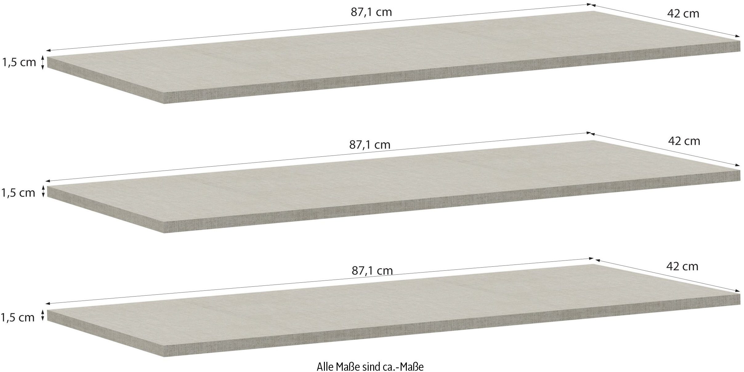 FORTE Einlegeboden (3 St), 3er Set, optional bestellbar