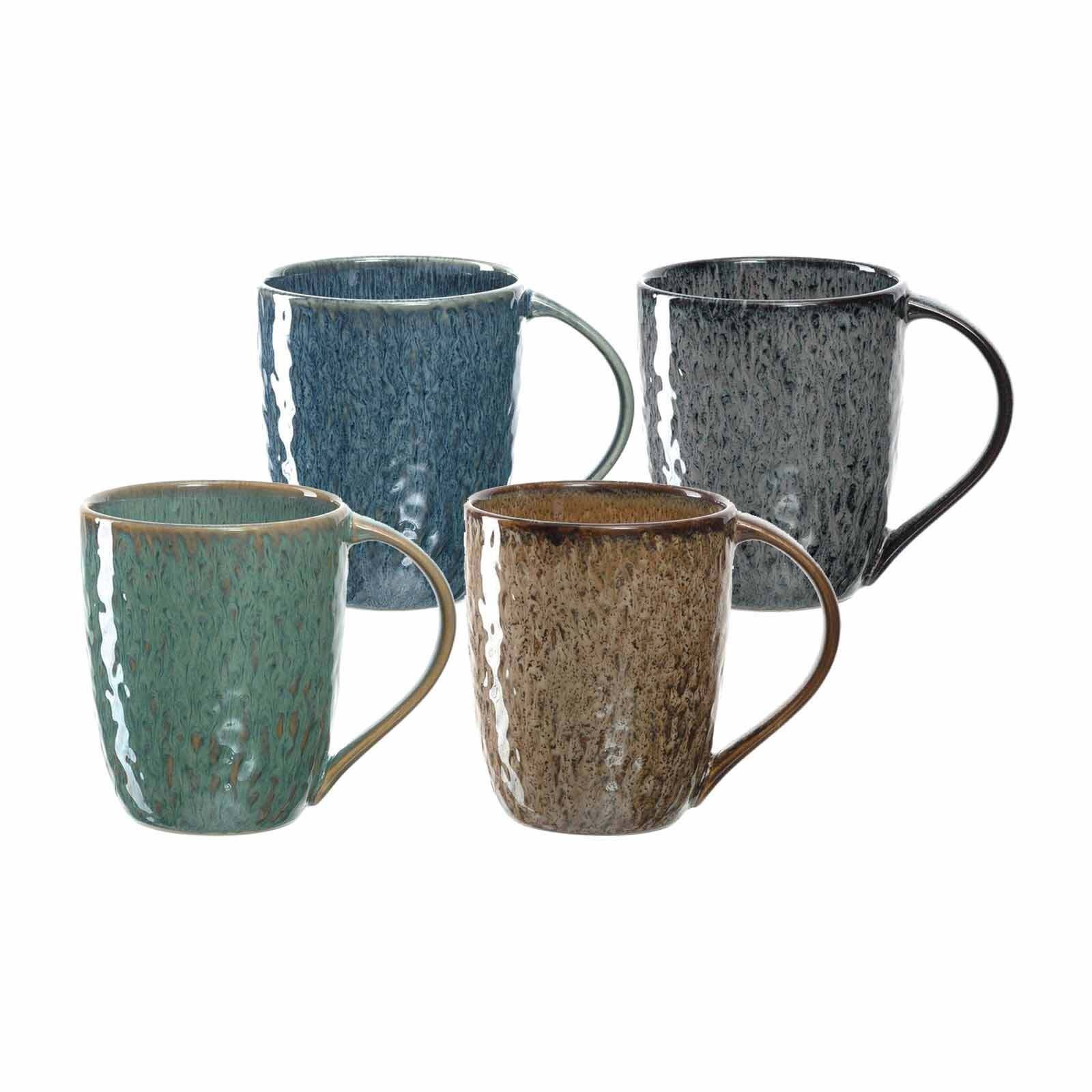 LEONARDO Becher Matera Kaffeebecher 330 ml 4er Set, Keramik, Bunte  Keramikbecher im 4er Set Serie MATERA von Leonardo