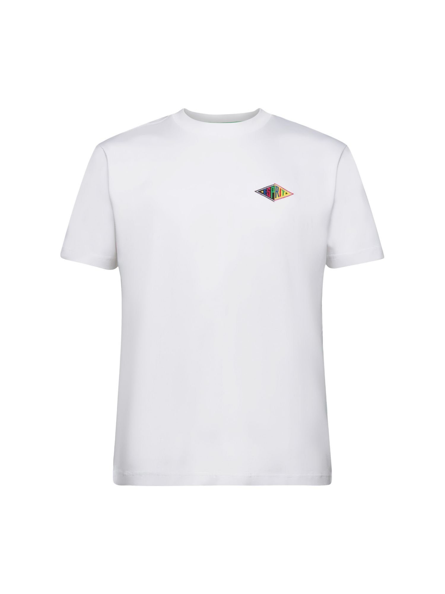 Esprit T-Shirt Logo-T-Shirt aus Baumwolljersey (1-tlg) WHITE