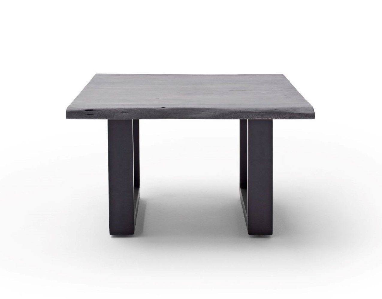 furniture U-Form Couchtisch quadratisch Akazie-massiv grau Baumkante MCA Cartagen,