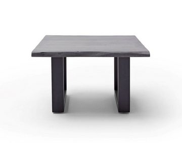 MCA furniture Couchtisch Cartagen, Baumkante Akazie-massiv U-Form quadratisch grau