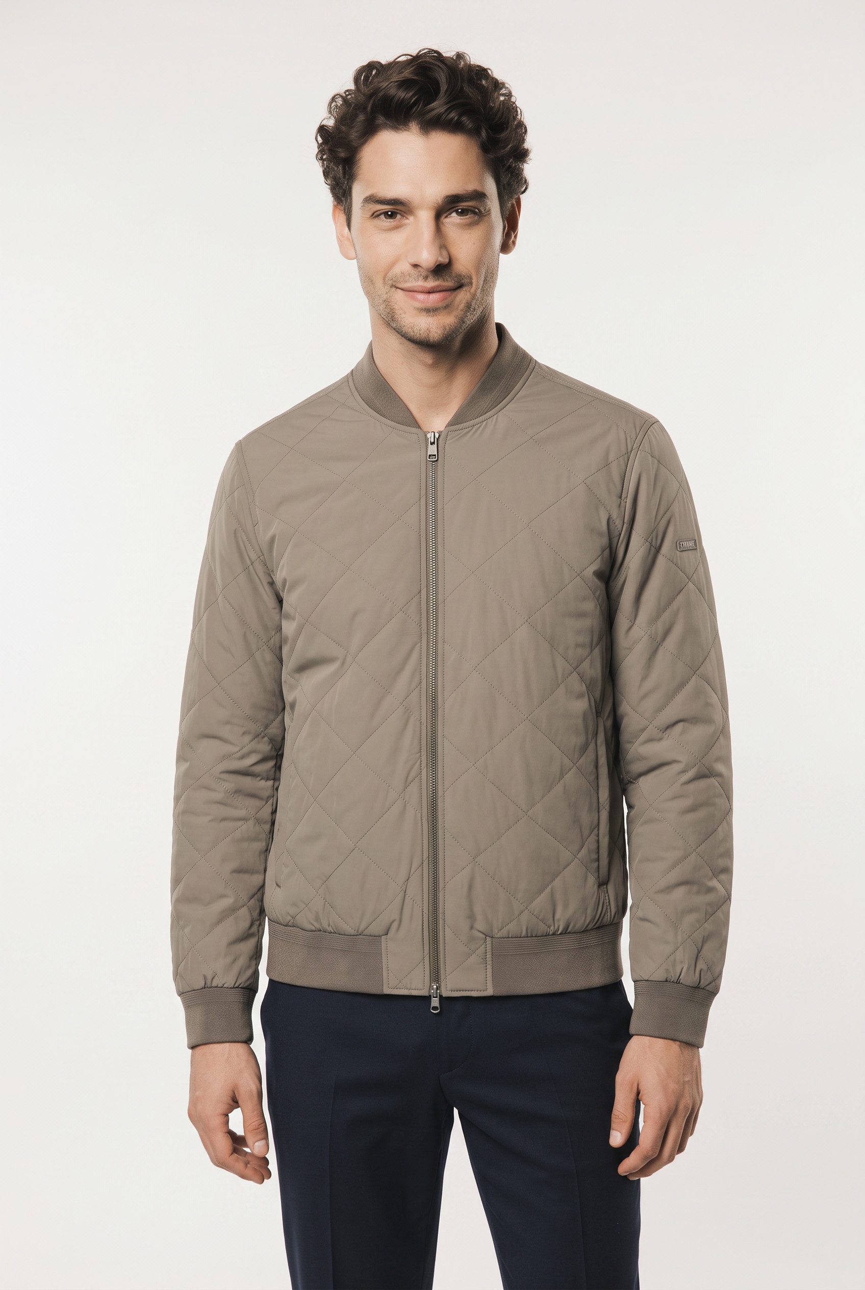 Cinque Blouson CIRAPID_S Regular Fit, 2-Wege-Zipper, Rippstrickkrage und Bündchen