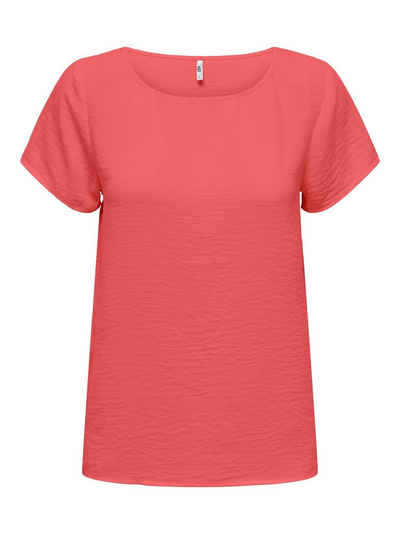 JACQUELINE de YONG T-Shirt Kurzarm Blusen T-Shirt JDYDIVYA 5611 in Rot