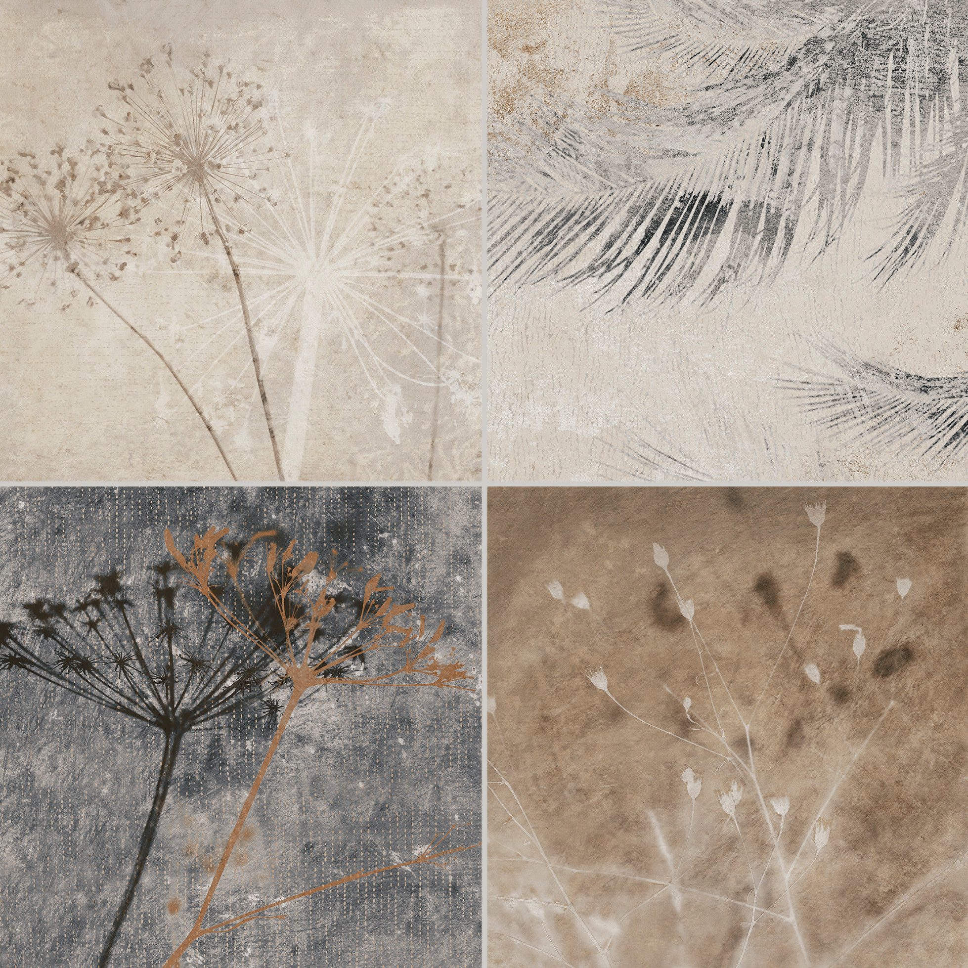 BOXTEC Bodenfliese FLORA NATURE 16.5 x 16.5 Feinsteinzeug Wand- und Bodenfliese, Feinsteinzeug 16.5x16.5, Braun