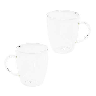 Neuetischkultur Cappuccinotasse »Cappuccino-Gläser doppelwandig 2er-Set«, Borosilikatglas