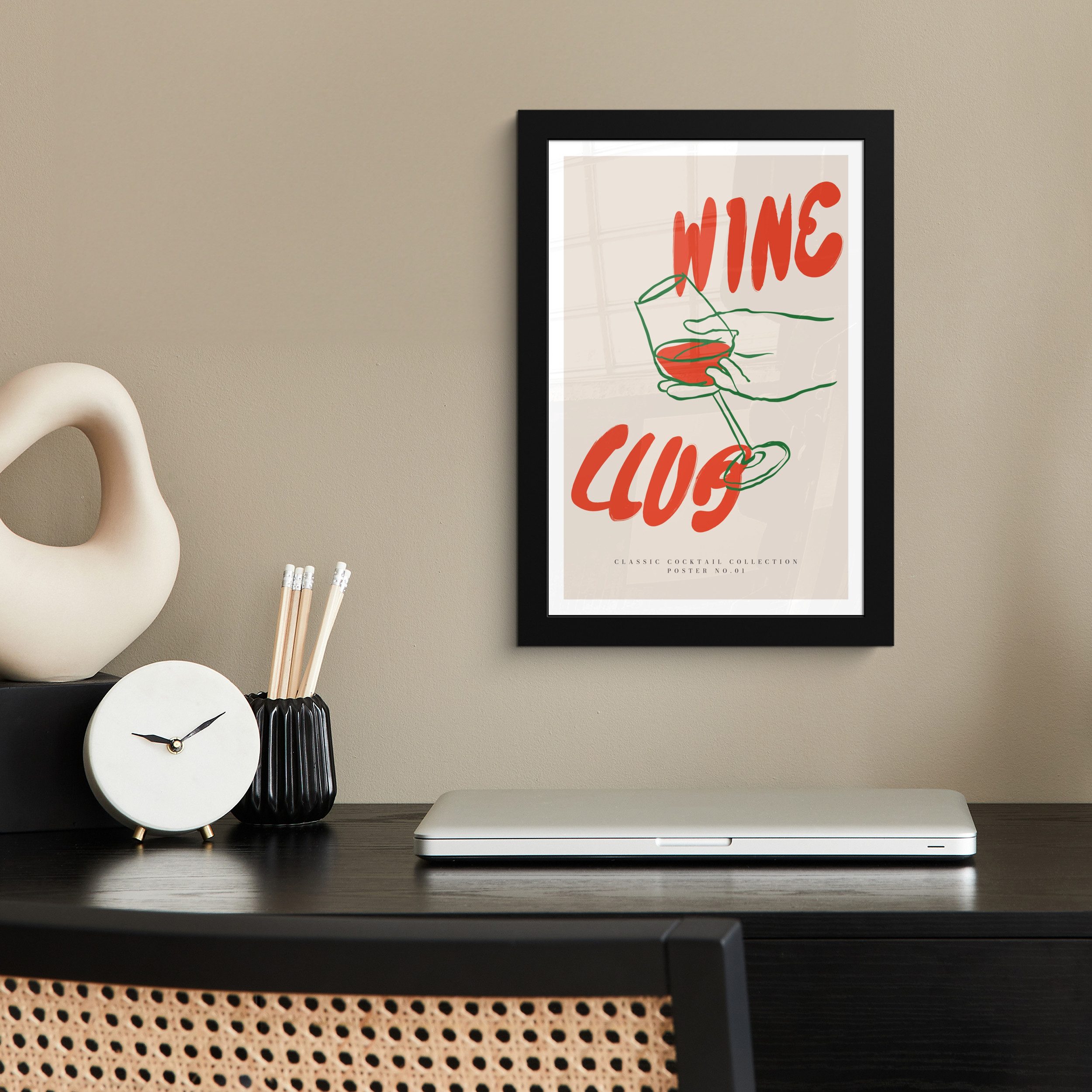 MuchoWow Poster Wein - 'Weinclub' - günstig online kaufen