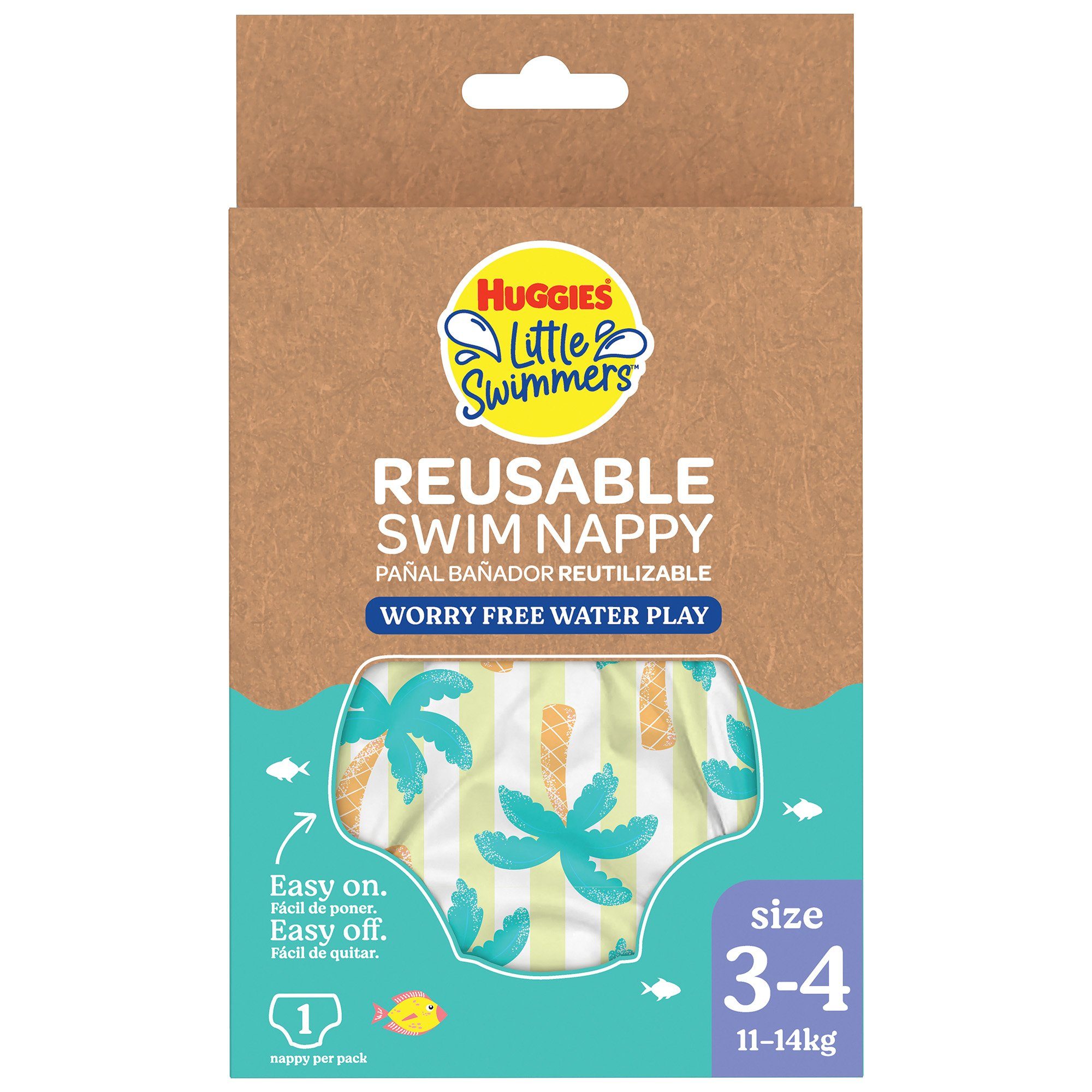 HUGGIES Windeln Little Swimmers wiederverwendbare Schwimmwindel Размер 3-4 (11-14kg)