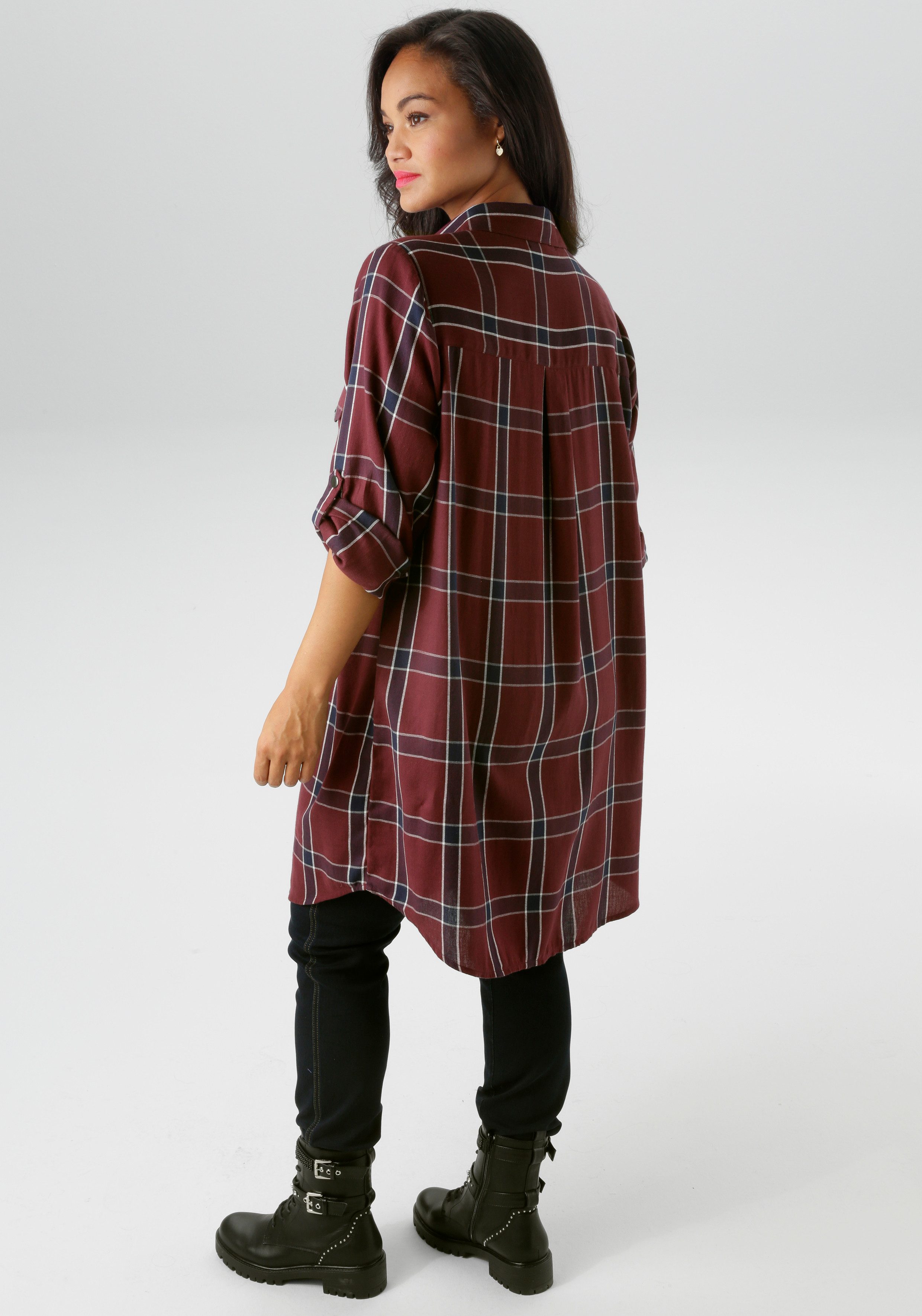 Aniston PLUS Karobluse in trendigen Karodessin