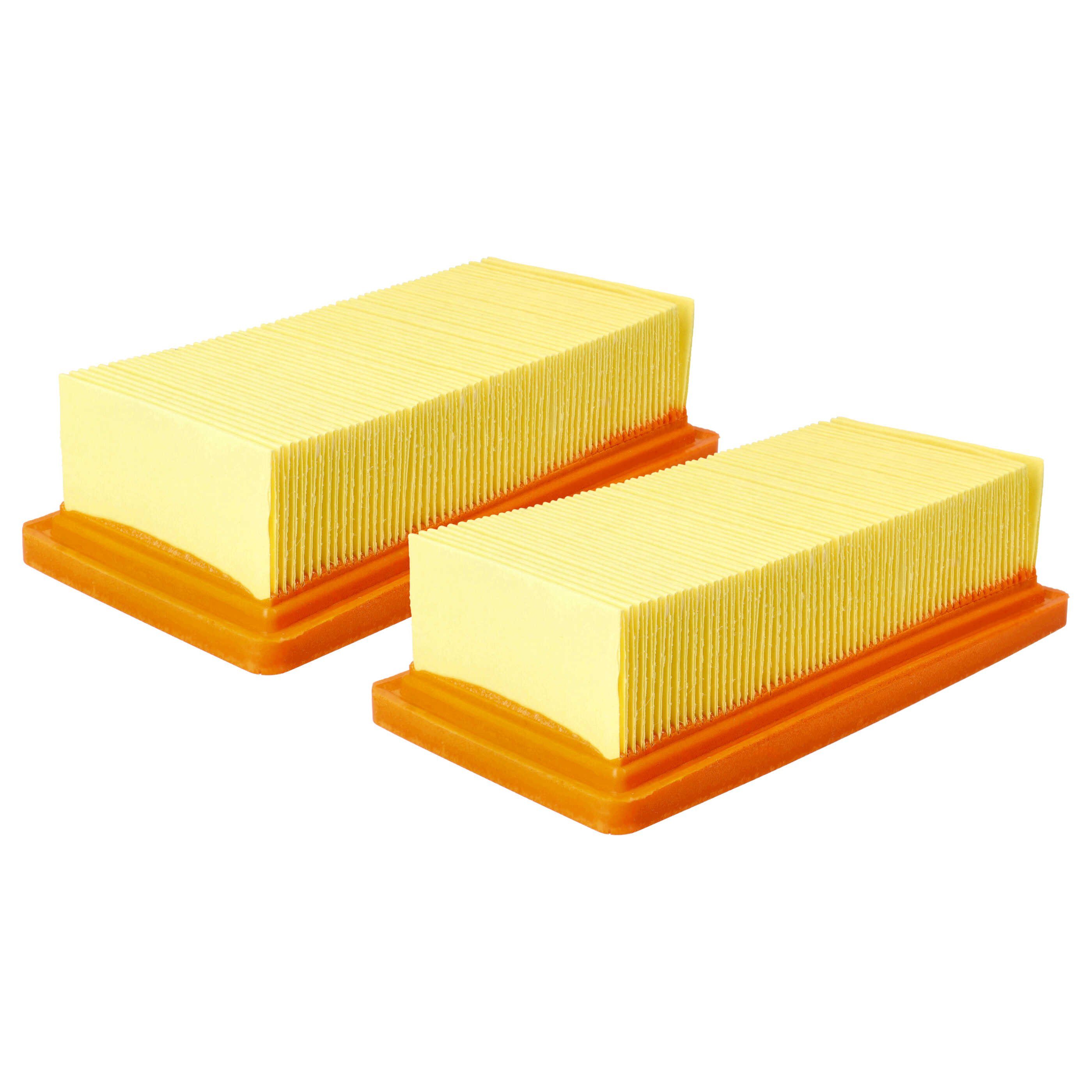 vhbw Flachfaltenfilter passend für Kärcher AD3 Premium Fireplace, AD 2 Battery Set, AD 2, für Staubsauger, Aschesauger