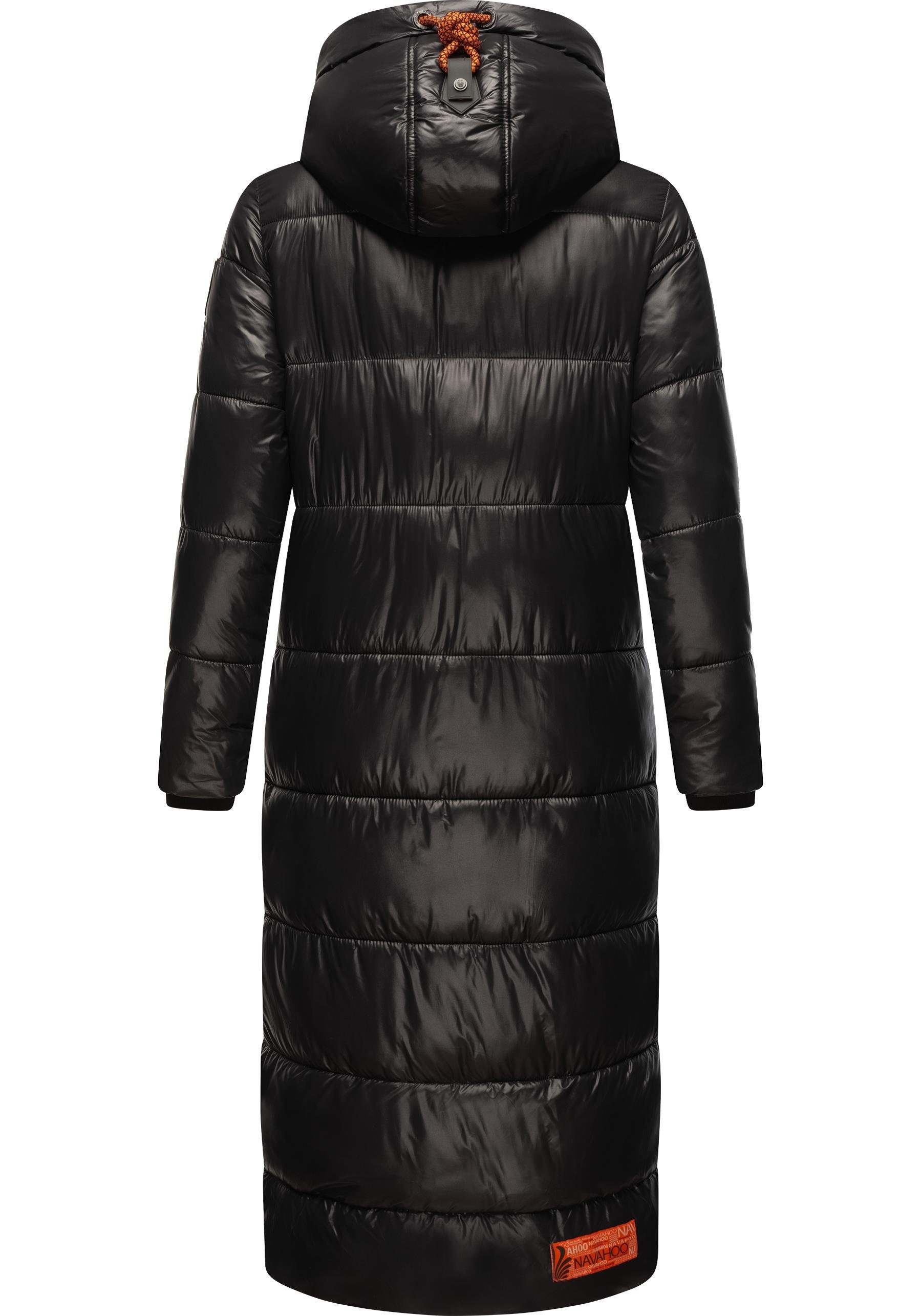 Navahoo Steppmantel Schmuseengel warm gefütterte Winter Steppjacke mit Kontrastdetails