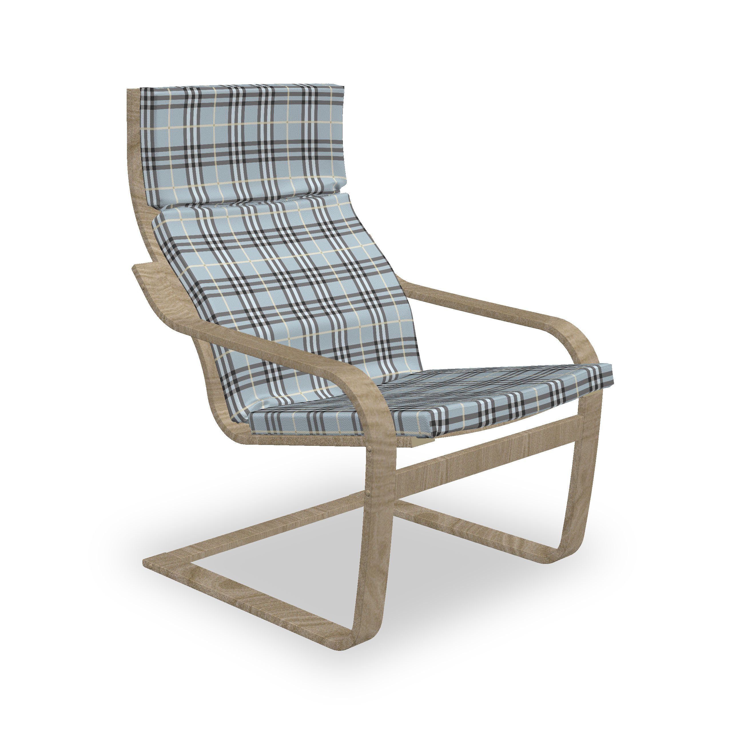 Abakuhaus Stuhlkissen Sitzkissen mit Stuhlkissen mit Hakenschlaufe und Reißverschluss, Abstrakt Symmetrie Mode Bild