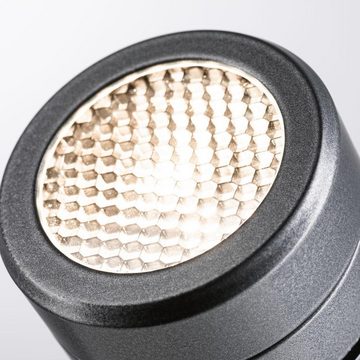Paulmann LED Gartenstrahler LED Strahler Radon in Grau 11W 1200lm IP65, keine Angabe, Leuchtmittel enthalten: Ja, fest verbaut, LED, warmweiss, Außenstrahler
