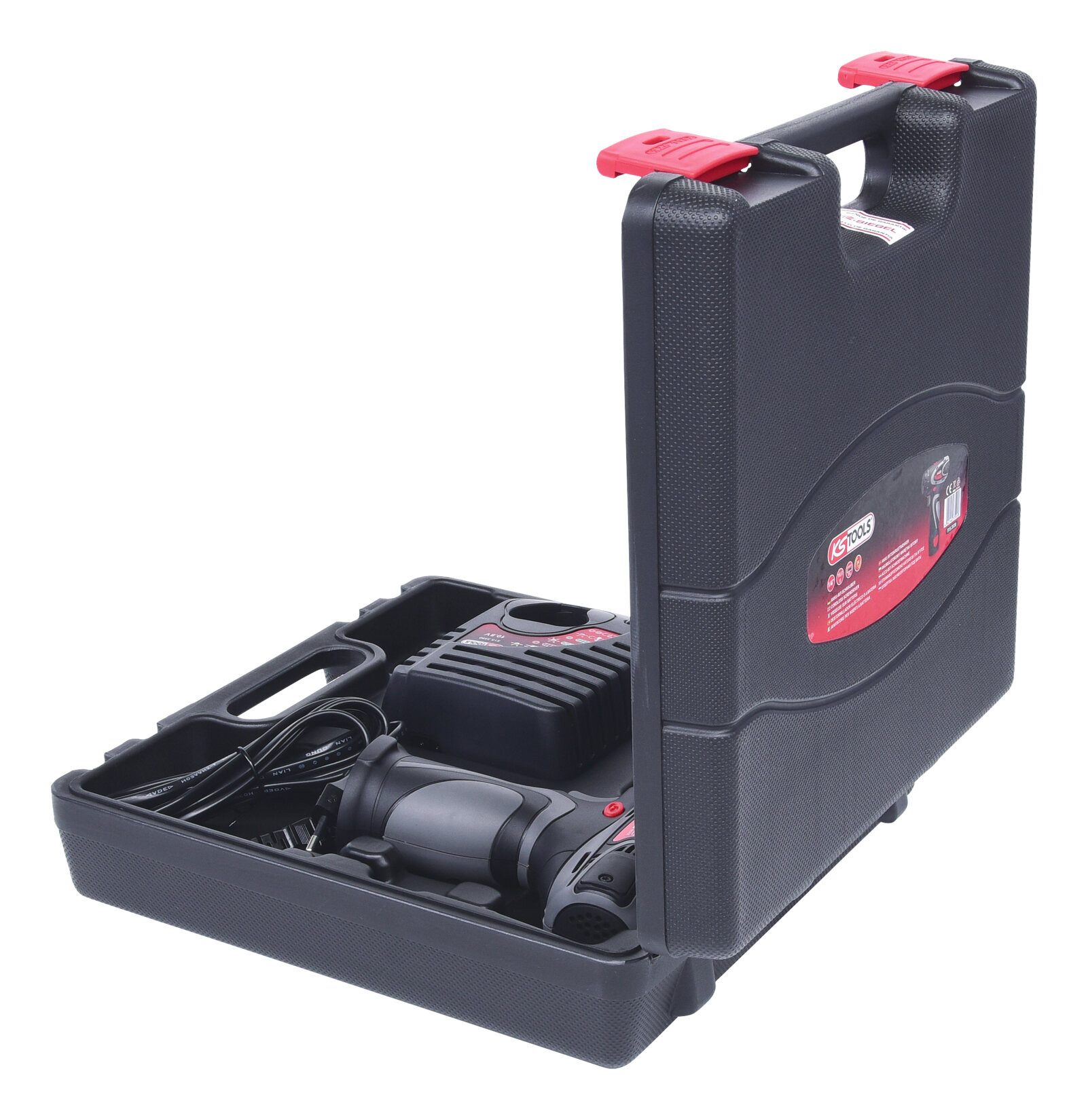 KS Tools Akku-Schrauber, 400 U/min, 24 Nm, 1/4" Bit, 400 U/min 10,8V, mit 1 Akku und 1 Ladegerät