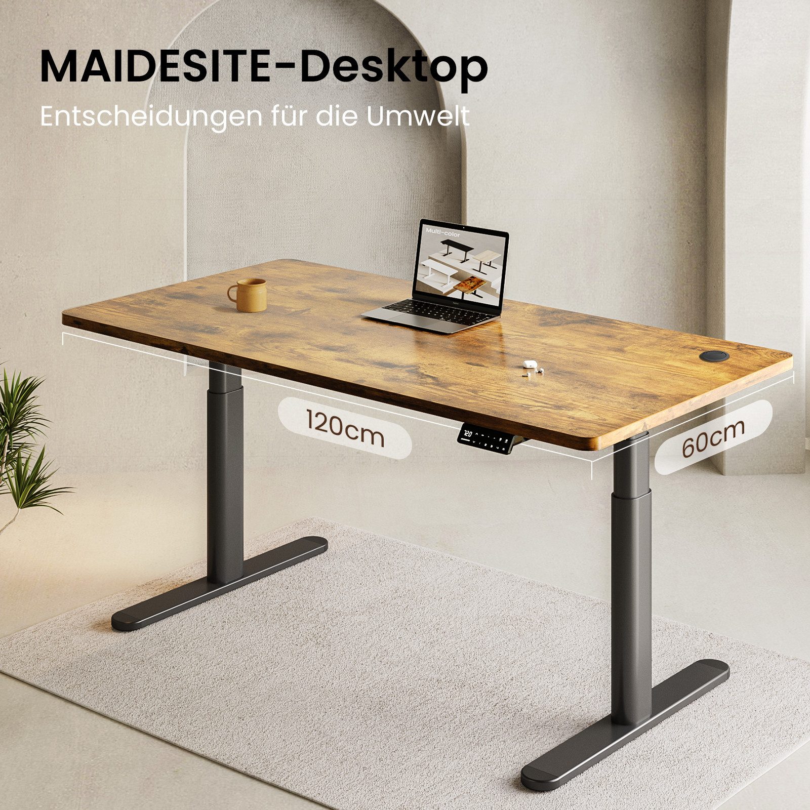 MAIDESITE Tischplatte für höhenverstellbare Schreibtische, Esstische günstig online kaufen