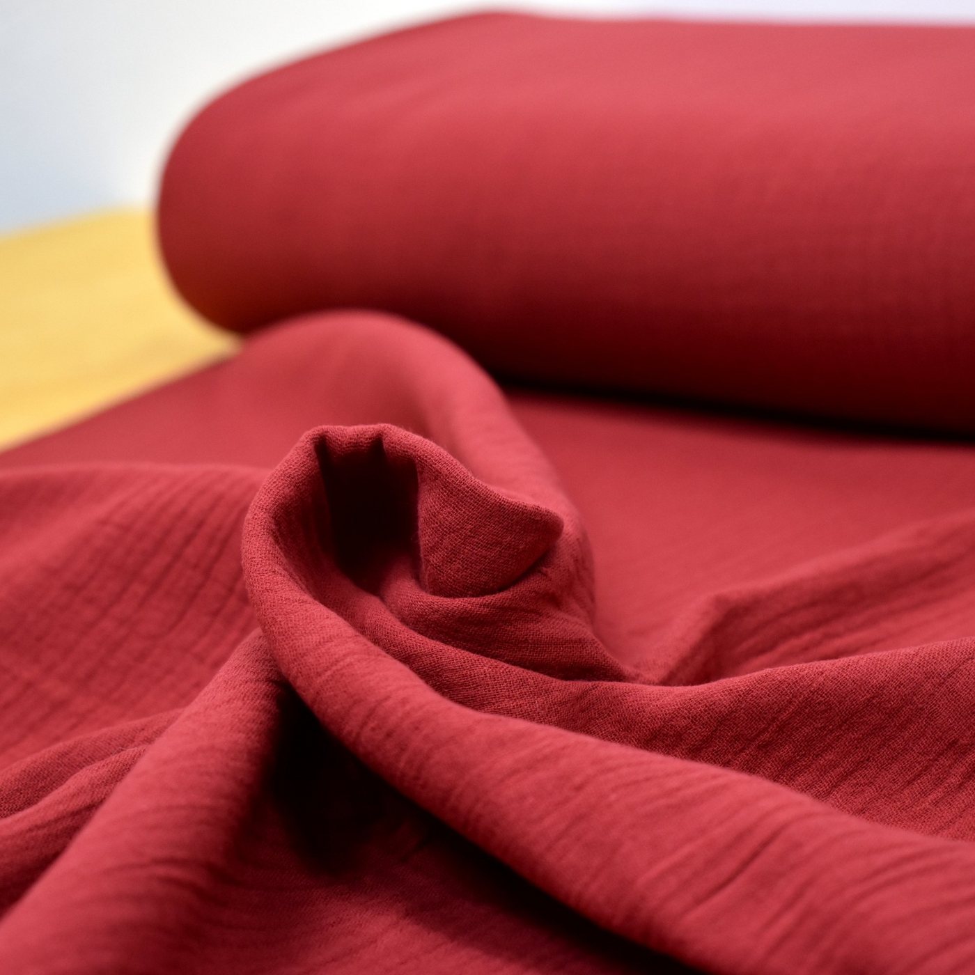 Thumbnail - MAGAM-Stoffe Stoff "Greta", Musselin Stoff Double Gauze uni 100% Baumwolle ÖKO-TEX Meterware 50cm