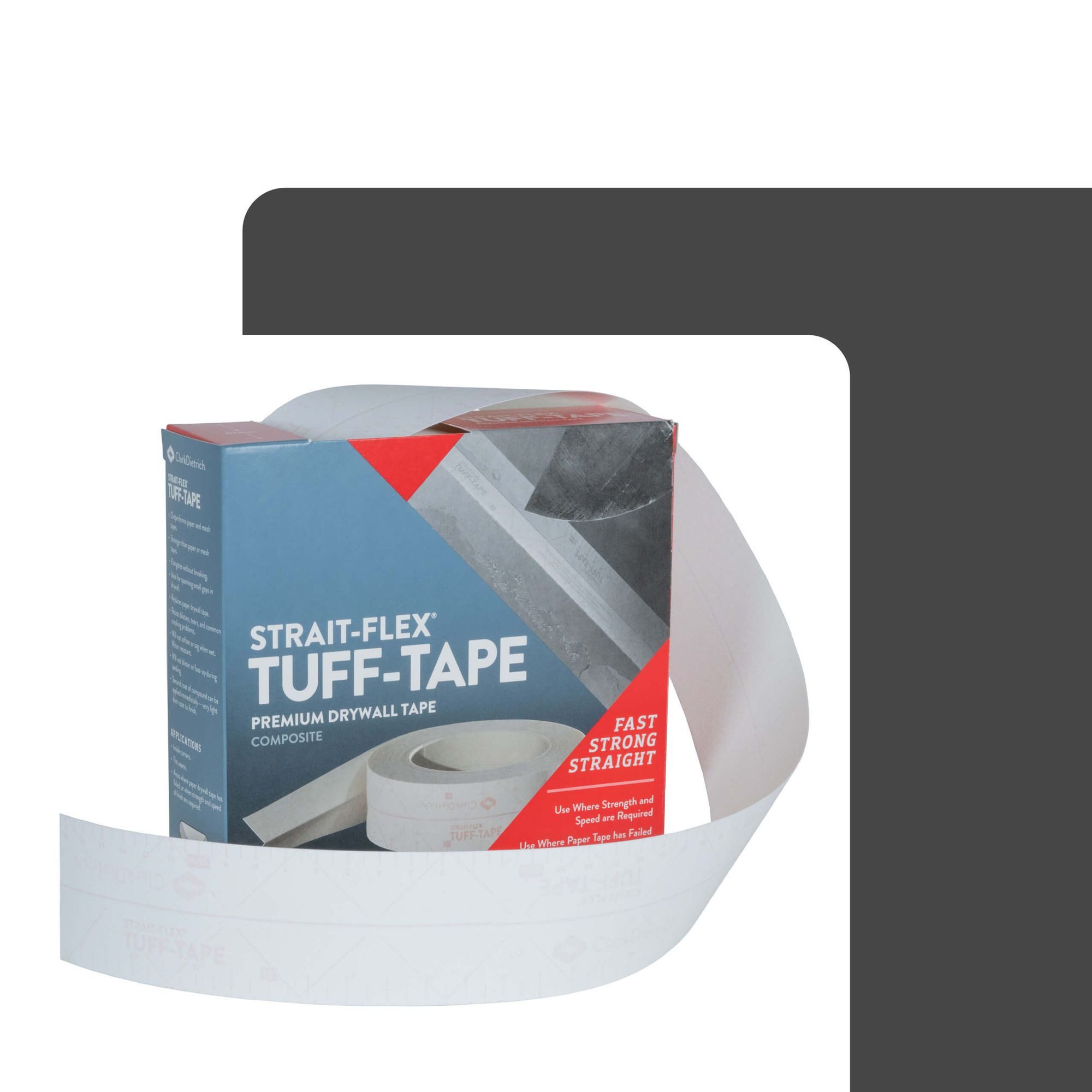 Strait-Flex Profil TUFF TAPE Eckschutzschiene für Trockenbau (30m Weiß Profil, 1-St), Kantenschutz, Rissfest und hohe Haftung, Korrosionsbeständig – Bild 3 von 5