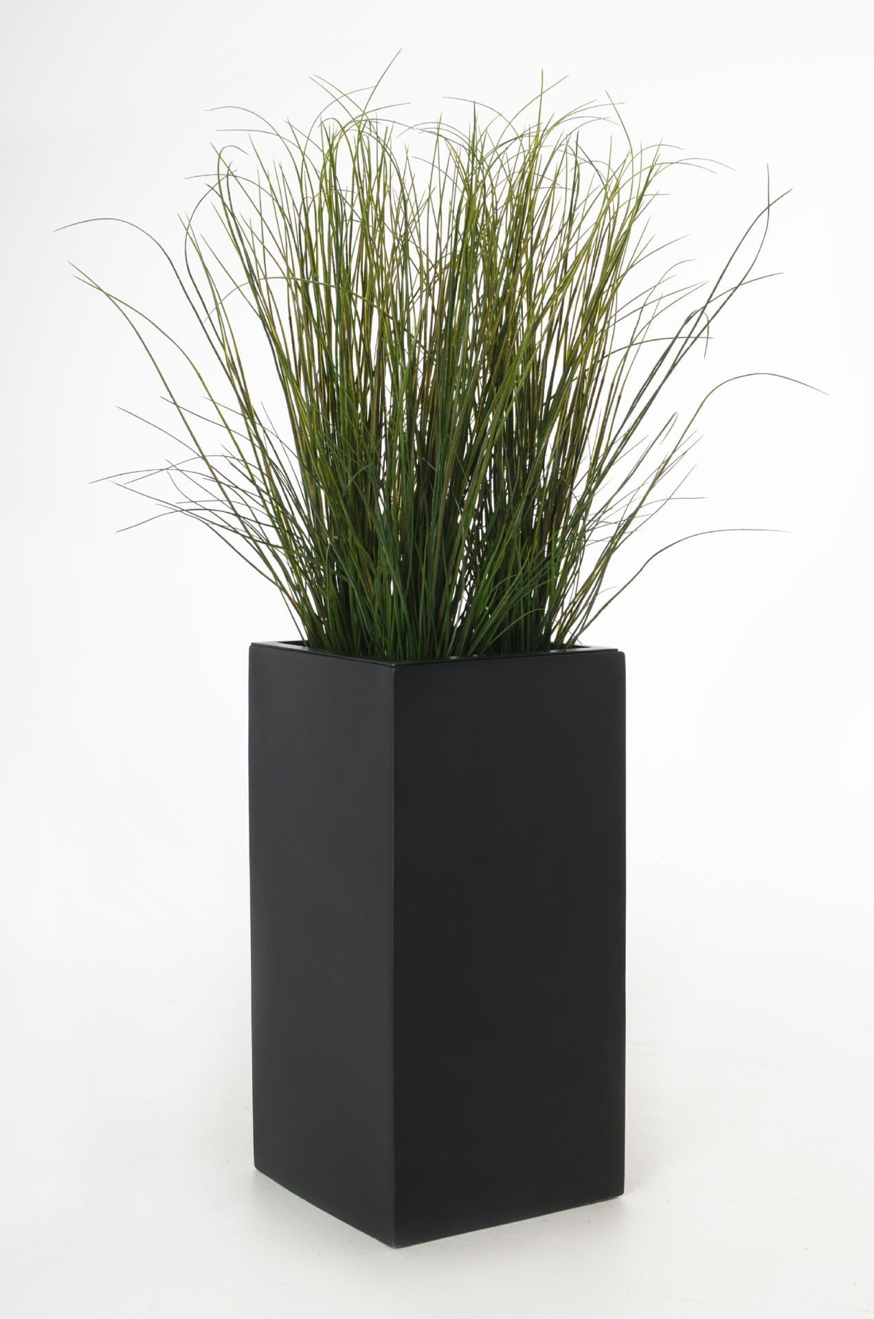 VIVANNO Pflanzkübel Fiberglas BLOCK Säule - Anthrazit Matt (1 St), 30x30x60 cm – Bild 5 von 5