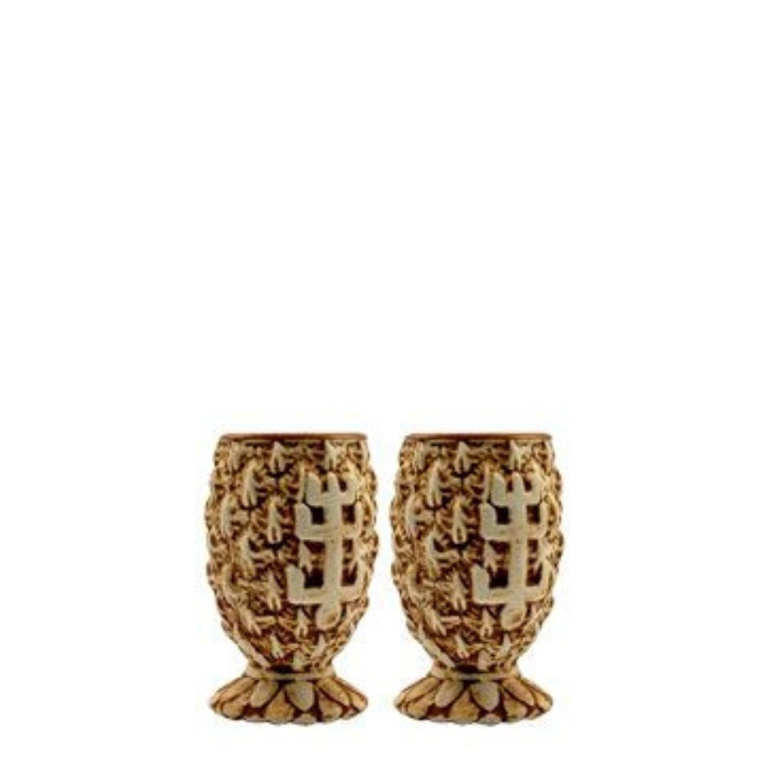 Mixcompany Gläser-Set Plantation Rum Glas 2er Set Stiggins Shot Gläser 2x Tonbecher