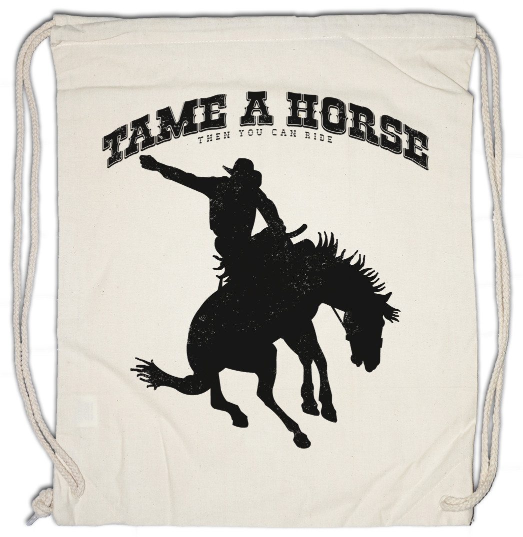 Urban Backwoods Turnbeutel Tame A Horse Turnbeutel Cowboy Country Rodeo Reiter Cowgirl Show (1-tlg), Rodeoreiter Sattel Bulle Viehzucht