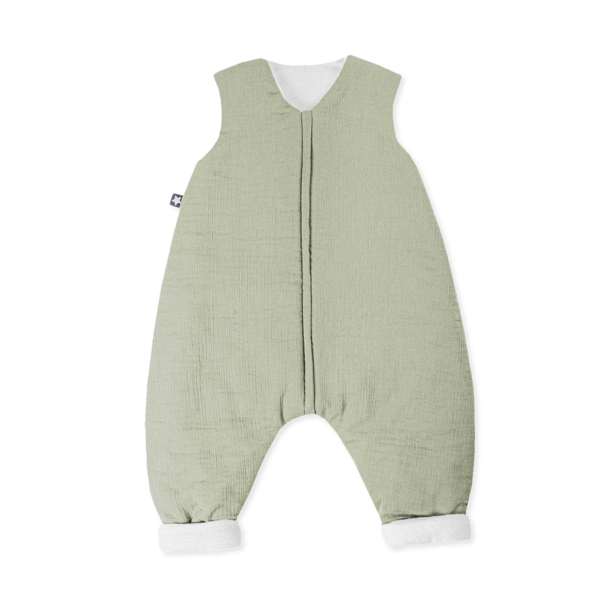 Babyschlafsack lime Jumper gefüttert Musselin 92