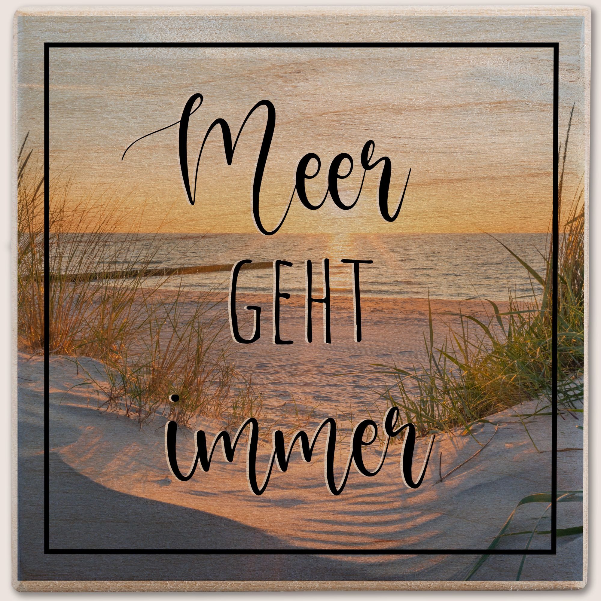 Shirtracer Spardose Meer Geht Immer I Urlaubskasse I Urlaub Spardose Holz, günstig online kaufen