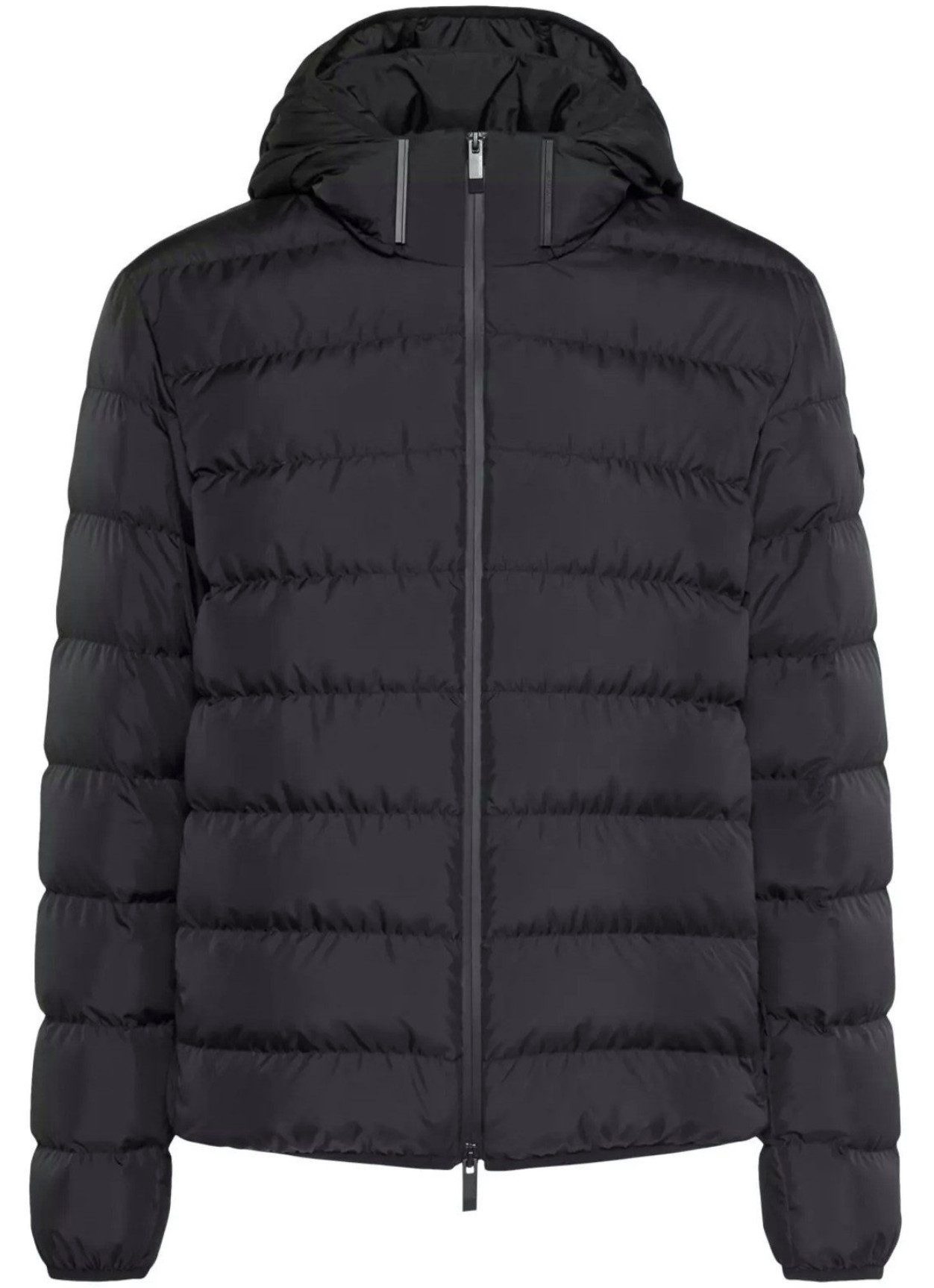 MONCLER Daunenjacke Bomber Jacke mit Abnehmbare Kapuze Mikroweichem Nylon-Technique, Zwei-Wege-Reißverschluss
