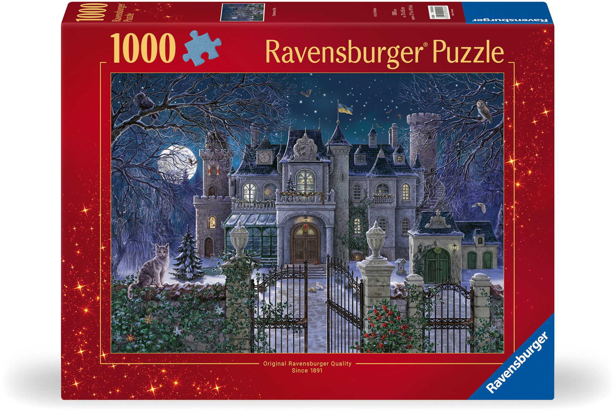 Ravensburger Puzzle 1000 Teile Puzzle Die Weihnachtsvilla 12000505, 1000 Puzzleteile