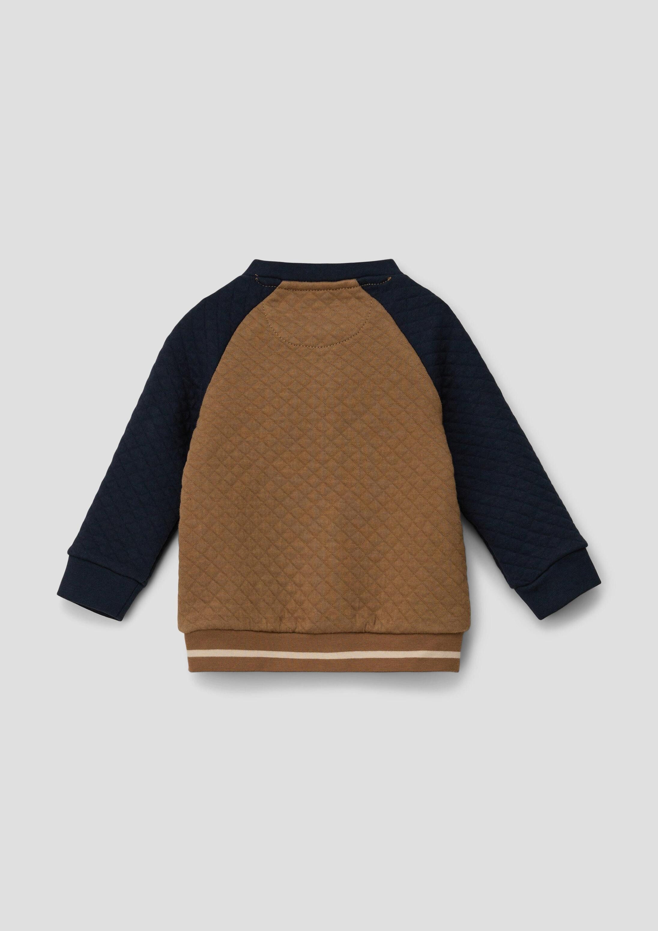 s.Oliver Funktionsjacke Sweatshirt Jacke Sweatjacke im College-Style