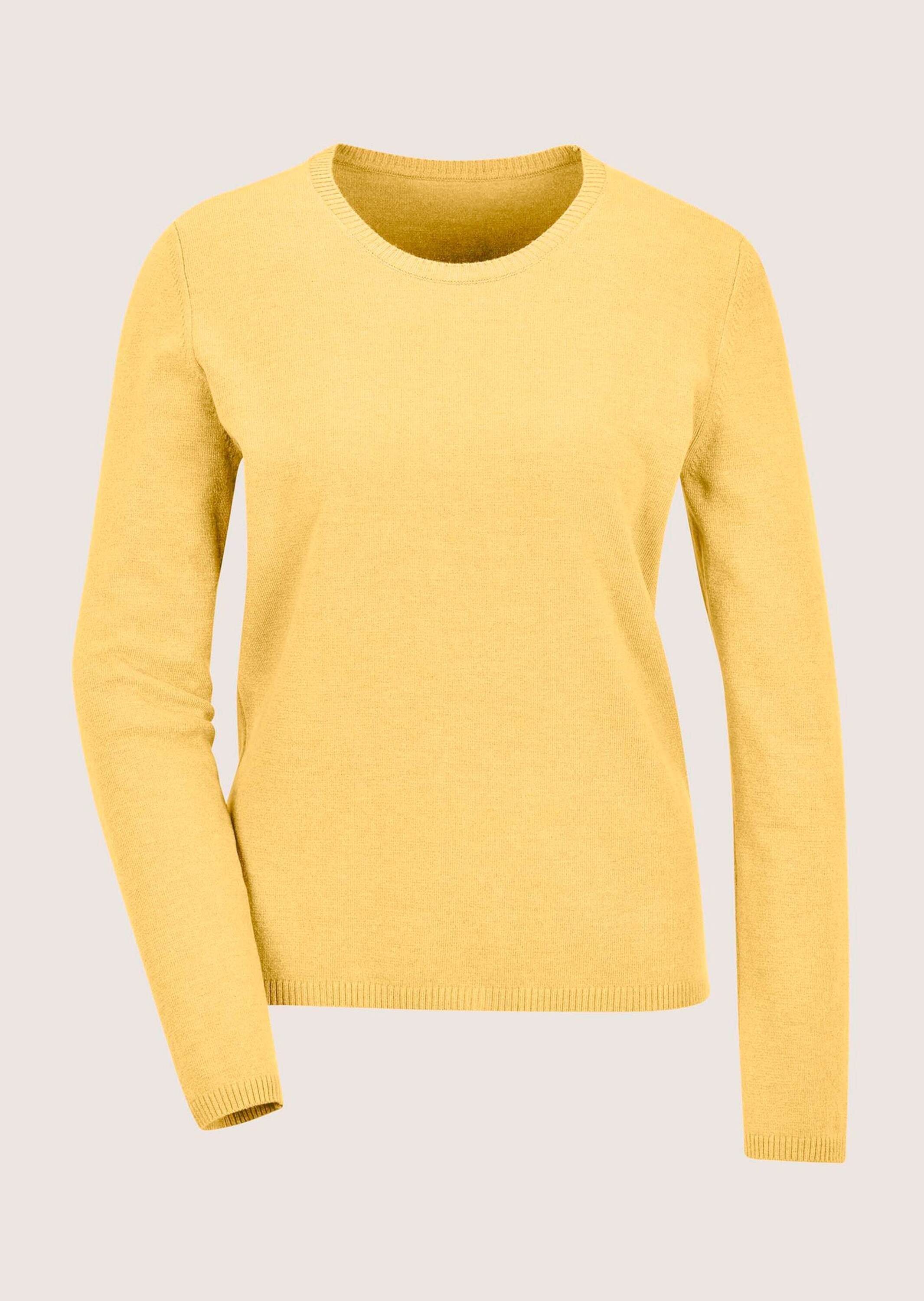 MADELEINE Strickpullover Leichtes Feinstrick-Oberteil mir Rundhals Modernes Longsleeve aus Modal, figurnaher Schnitt
