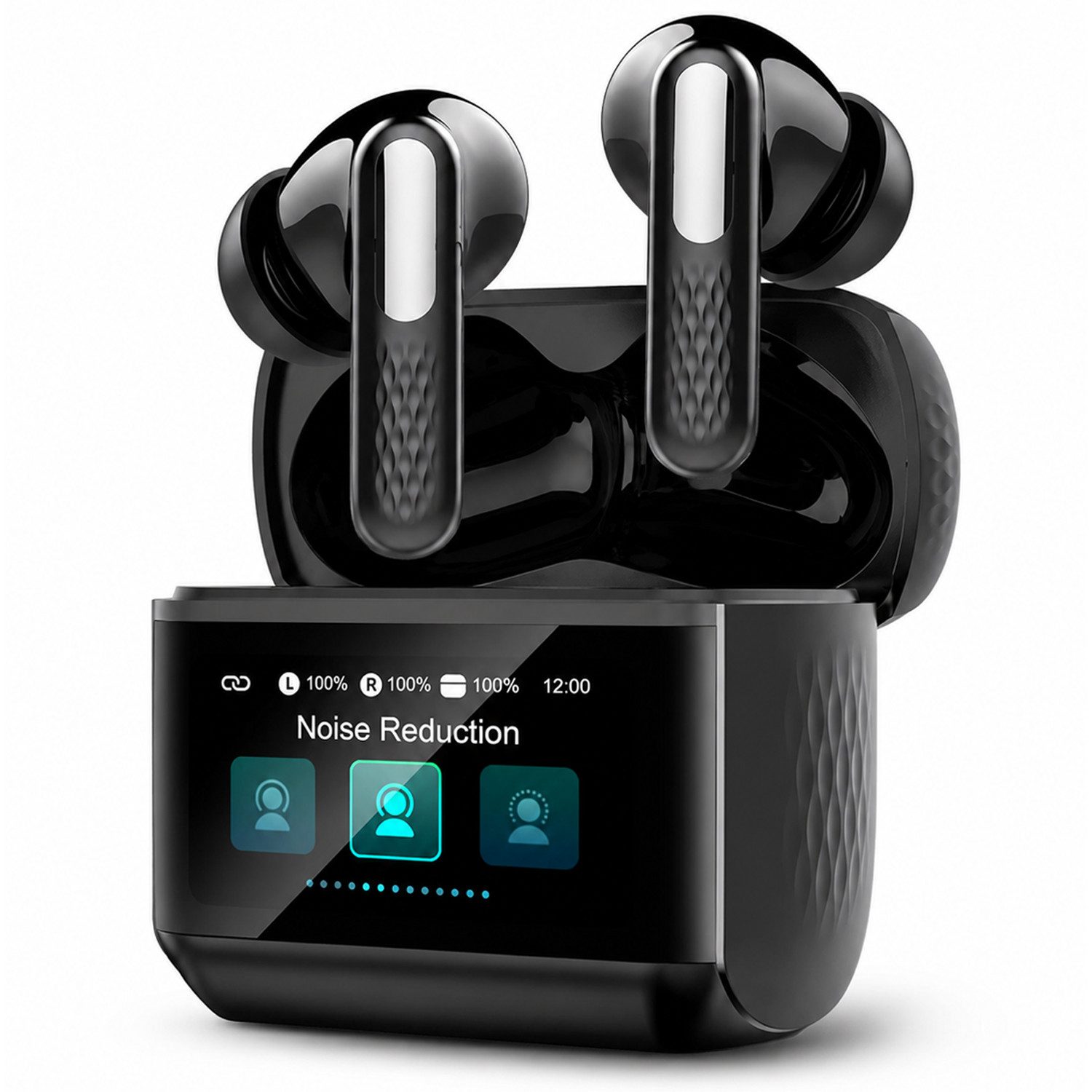 ibettertec TWS Bluetooth 5.4 mit ANC, Touch Control, 40mAh Transparenzmodus In-Ear-Kopfhörer (Reduzierung des Anrufrauschens und Intelligente Bassoptimierung, HiFi Stereo, ANC Noise Cancelling Earbuds, 40 Std Laufzeit, IPX4 Wasserdichte Kabellose Sport Bl