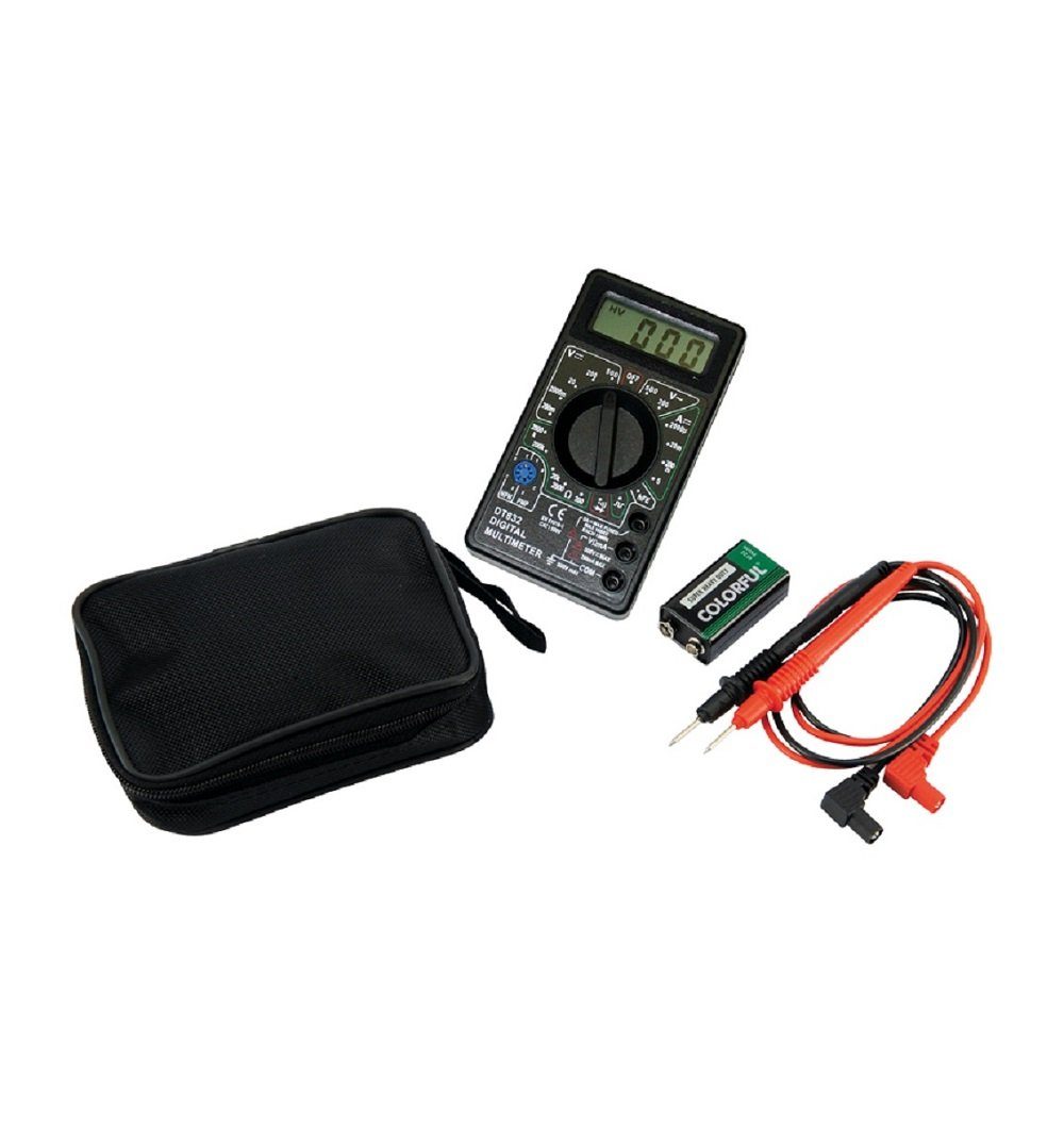 HM Müllner Werkzeuge Strommessgerät HM Müllner Digital Multimeter mit Prüfkabel MM820D, 1-tlg.