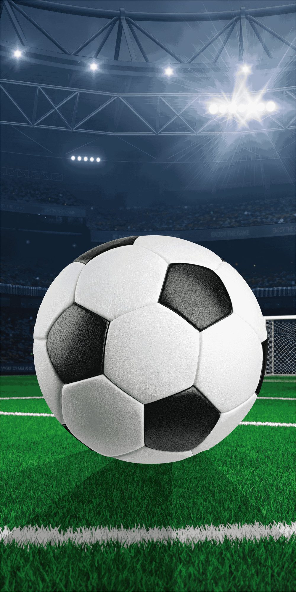 Jerry Fabrics Handtücher Fußball Duschtuch Strandtuch Badetuch 70 x 140 cm 100% Baumwolle, (1 Duschtuch, 1-St), Langlebig