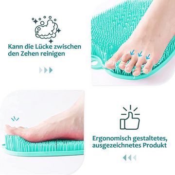 zggzerg Fußbürste Fußbürste Dusche Silikon, Duschfußwäscher Massagegerät