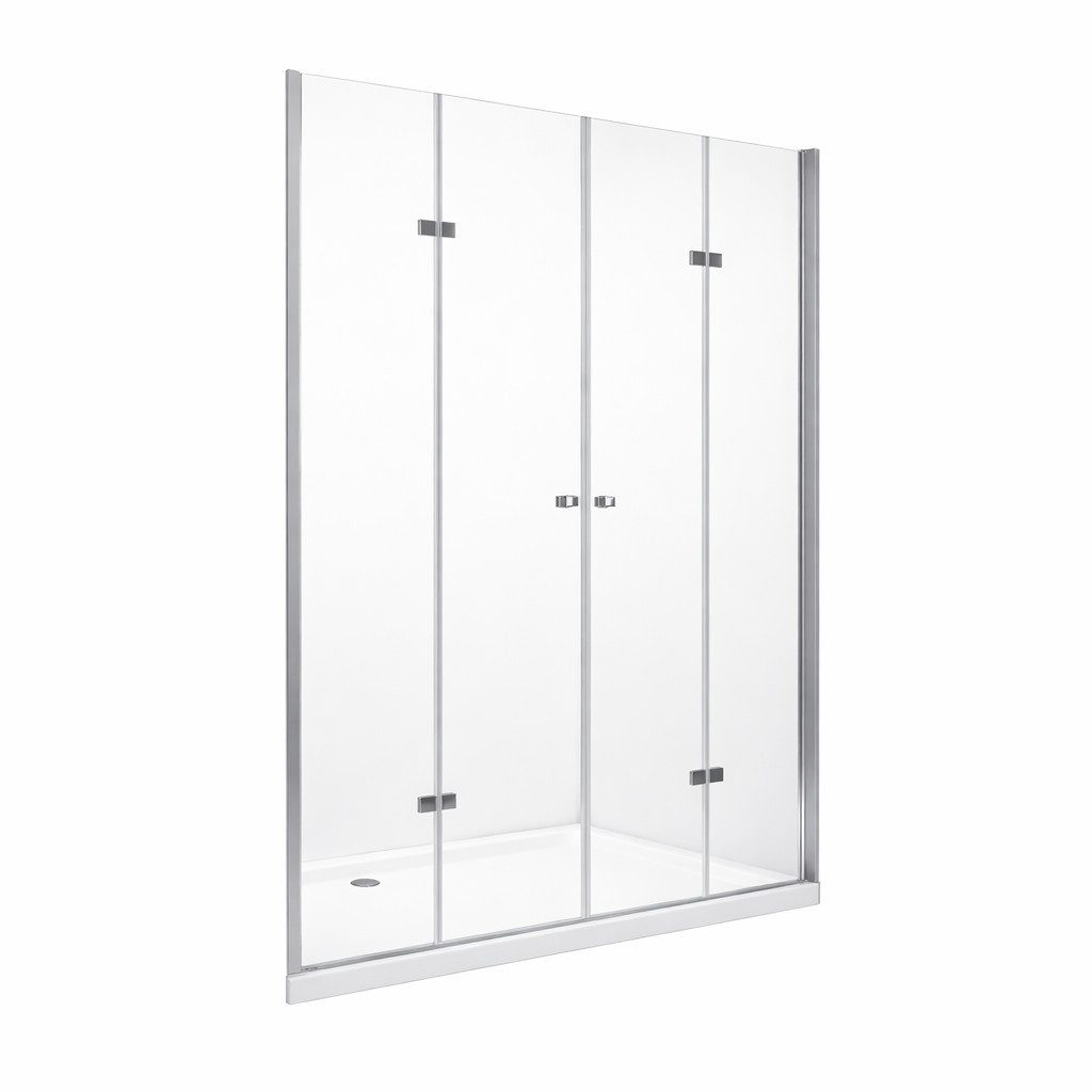 BuyLando.Shop Dusch-Falttür Glaswerk Westfalen- Caroline 175x195cm Duschtür Klarglas, 175x195 cm, Glas