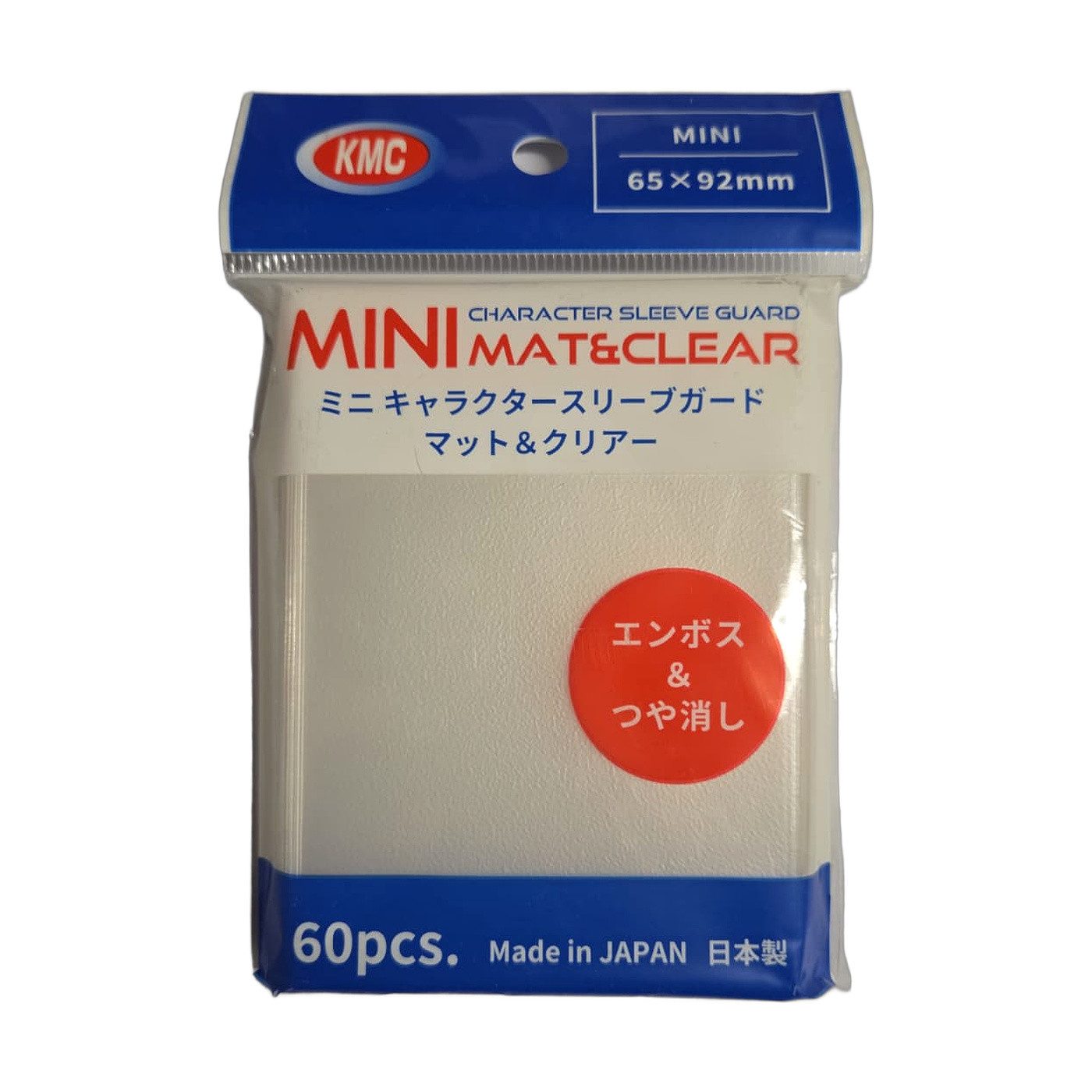 KMC Sammelkarte Small Sleeves - Mini Character Sleeve Guard MAT & CLEAR (60 pcs)