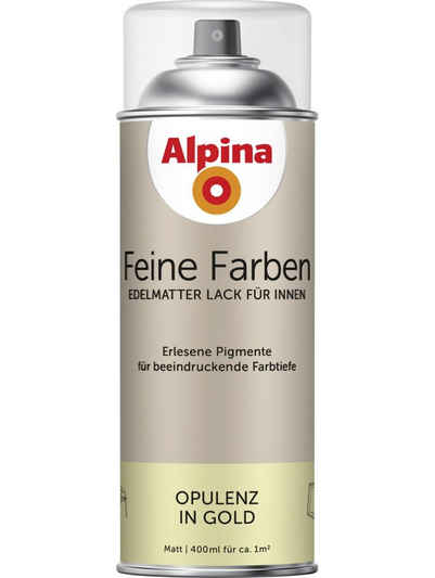 Alpina Sprühlack Alpina Feine Farben Sprühlack Opulenz in Gold 400