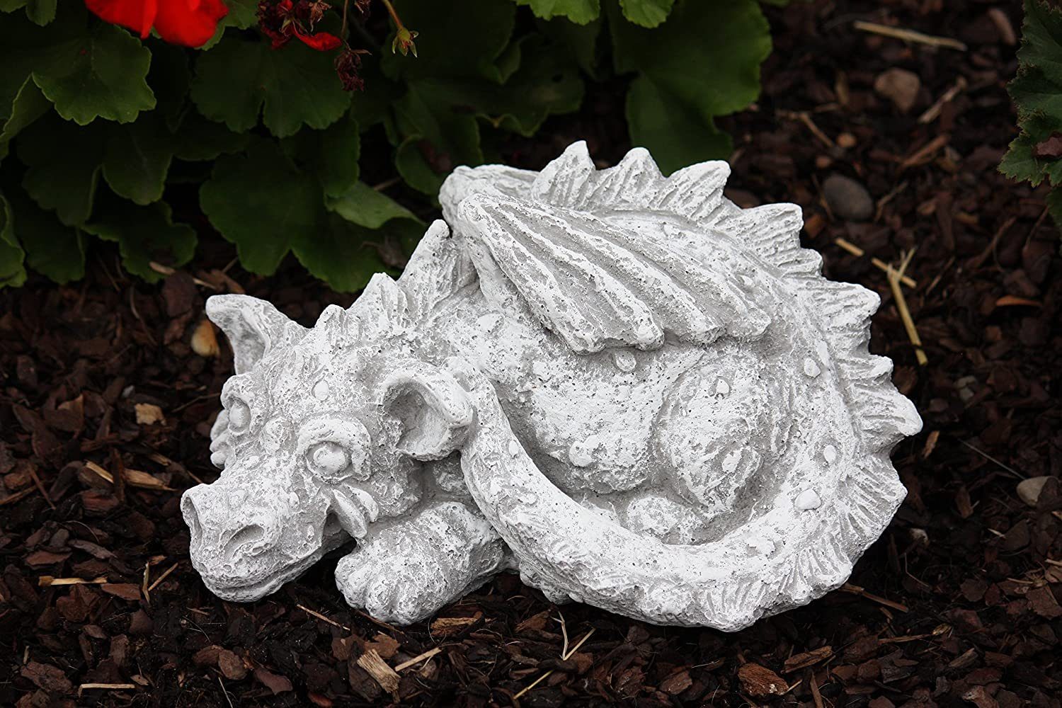 Stone and Style Gartenfigur Frostfeste Steinfigur Drache Flokii – Bild 4 von 5