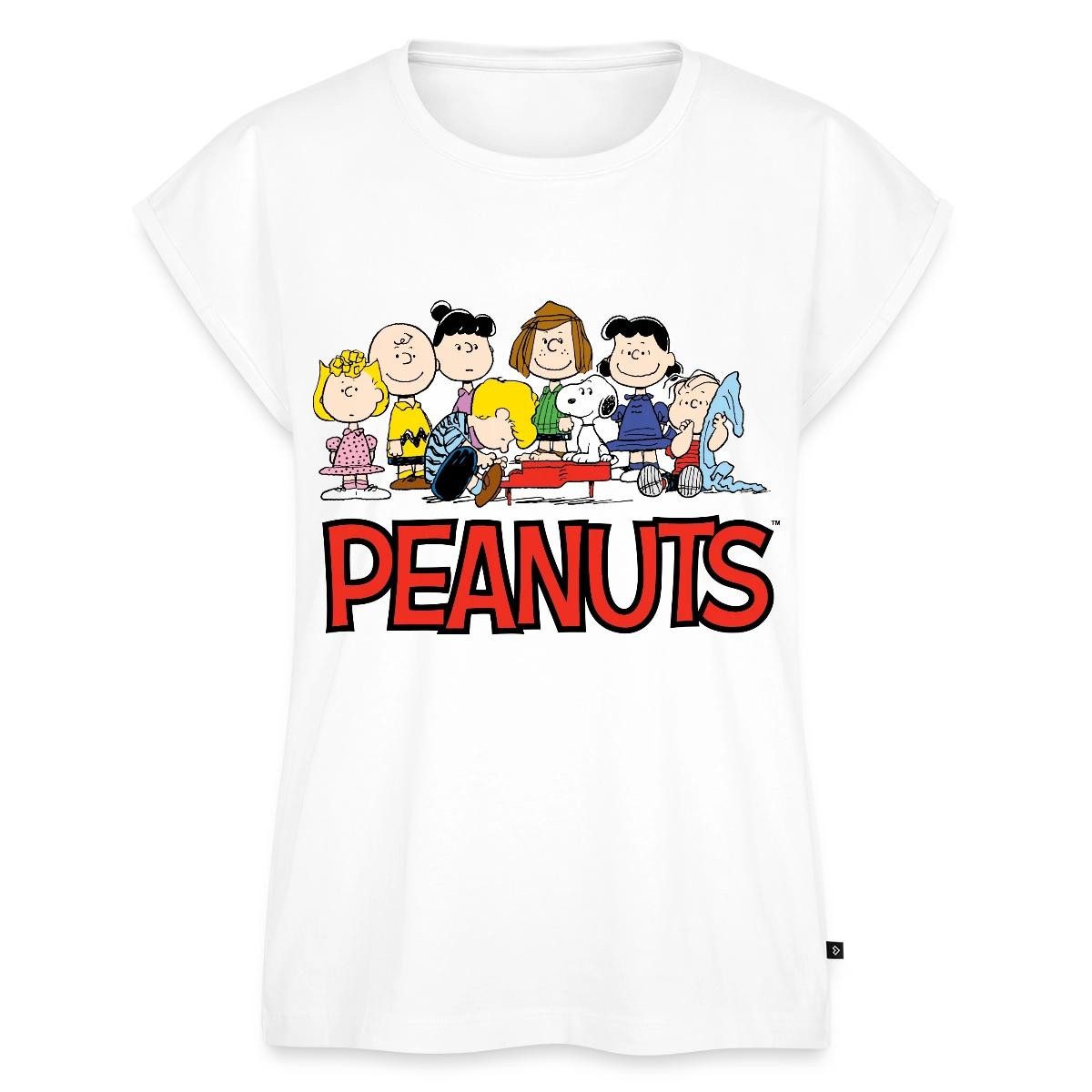 Spreadshirt T-Shirt Peanuts Snoppy Und Friends Damen Casual Relaxed T-Shirt (1-tlg)