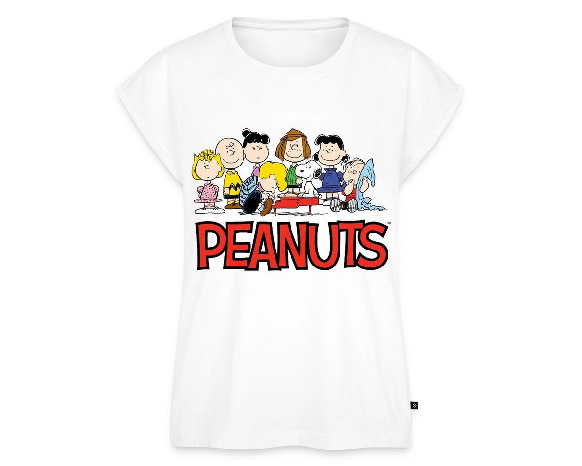 Spreadshirt T-Shirt Peanuts Snoppy Und Friends Damen Casual Relaxed T-Shirt (1-tlg)