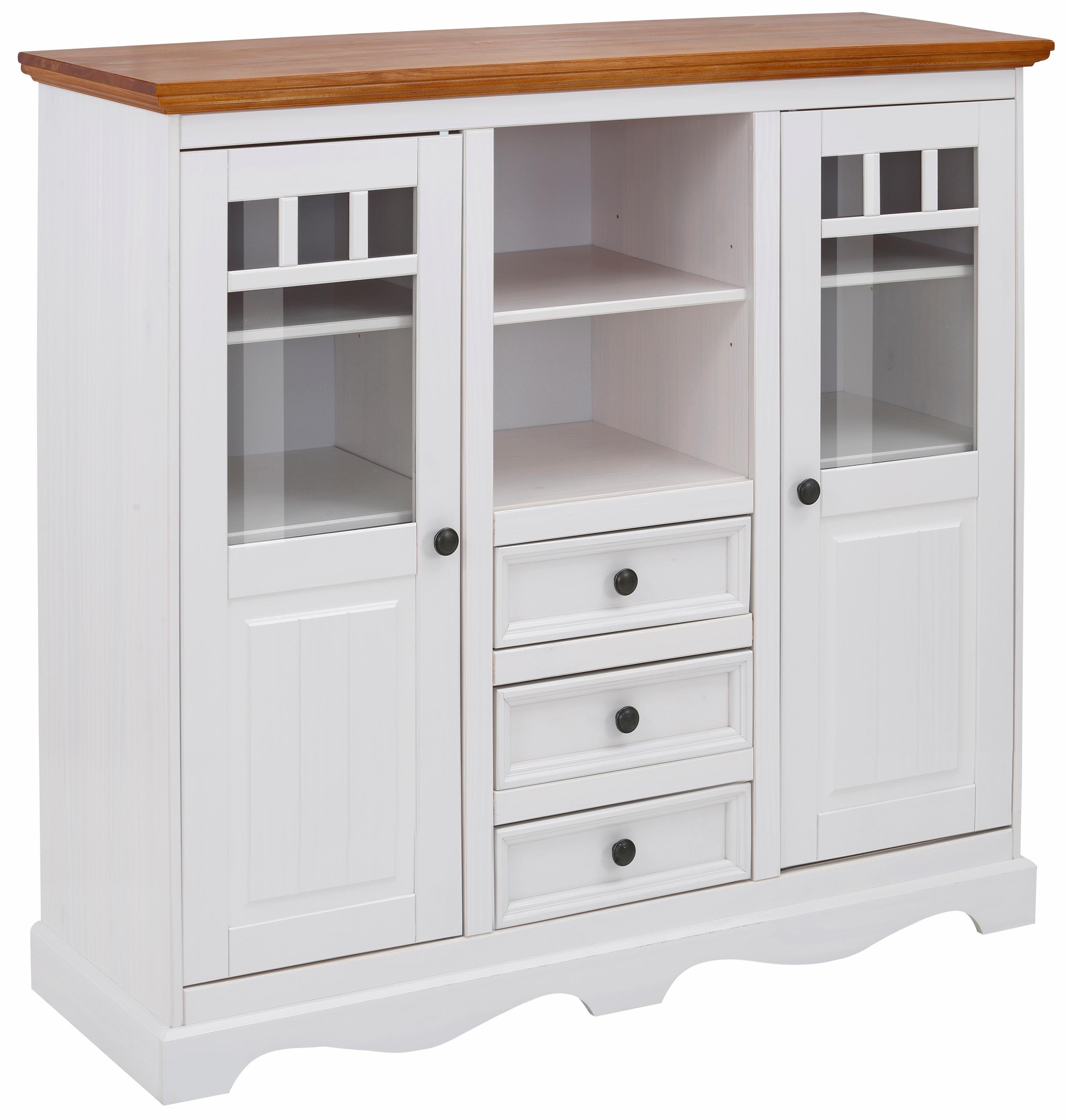 OTTO home Highboard Melissa, Vitrine, Breite 132 cm