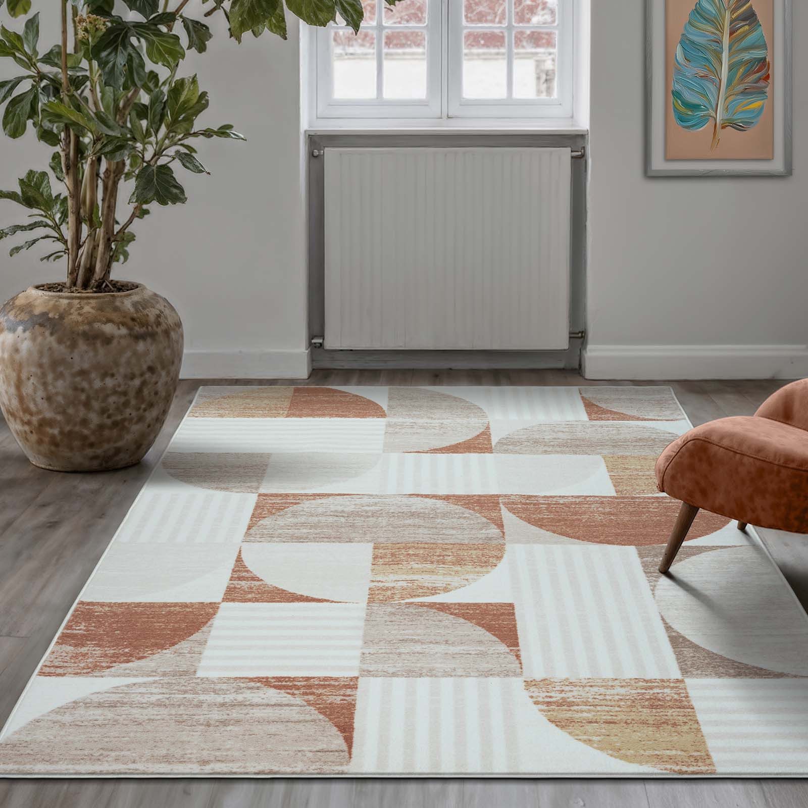 TaraCarpet Teppich Kurzflorteppich TaraCarpet Empire Retromuster günstig online kaufen