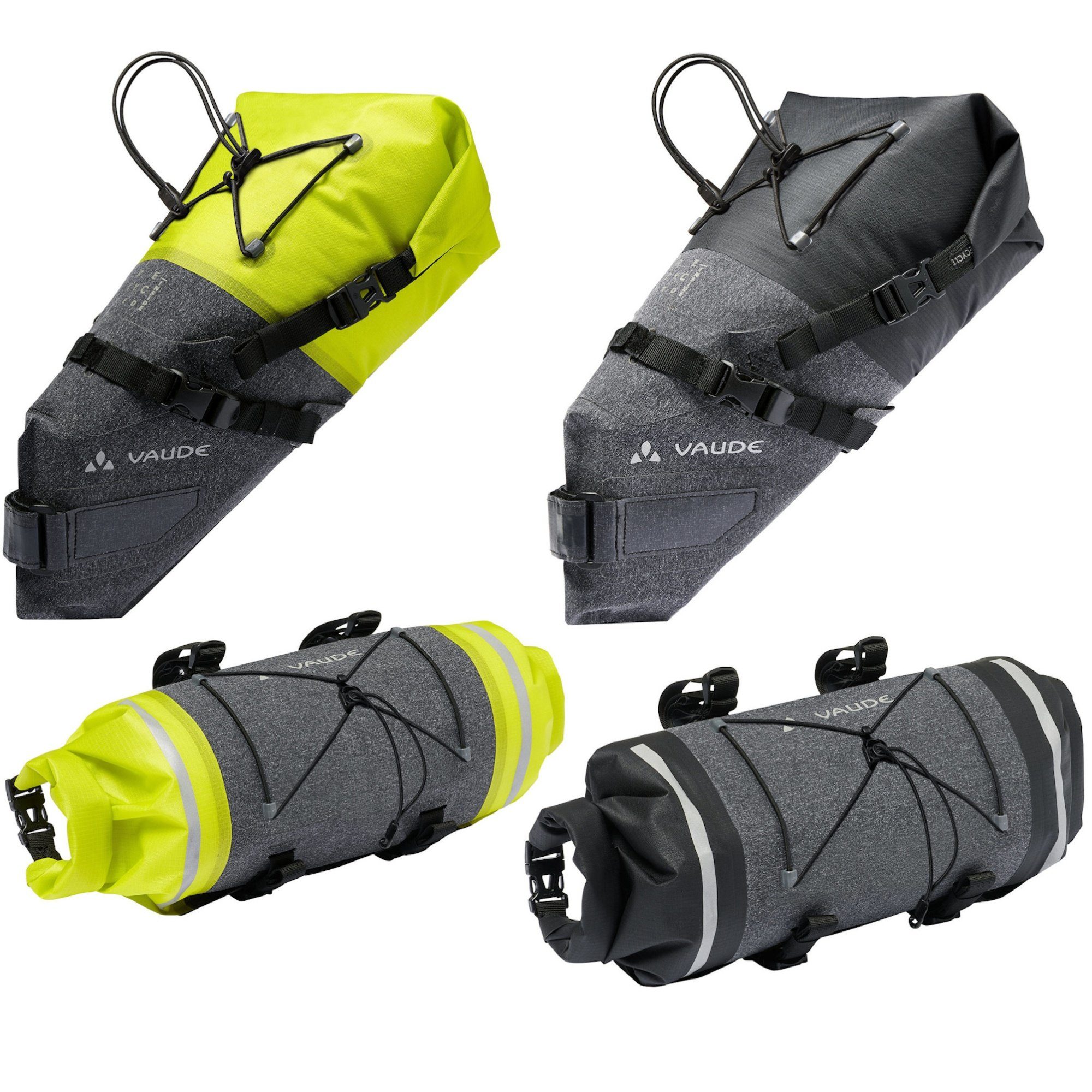VAUDE Fahrradtasche Trailtaschen im Set Trailsaddle + Trailfront Compact