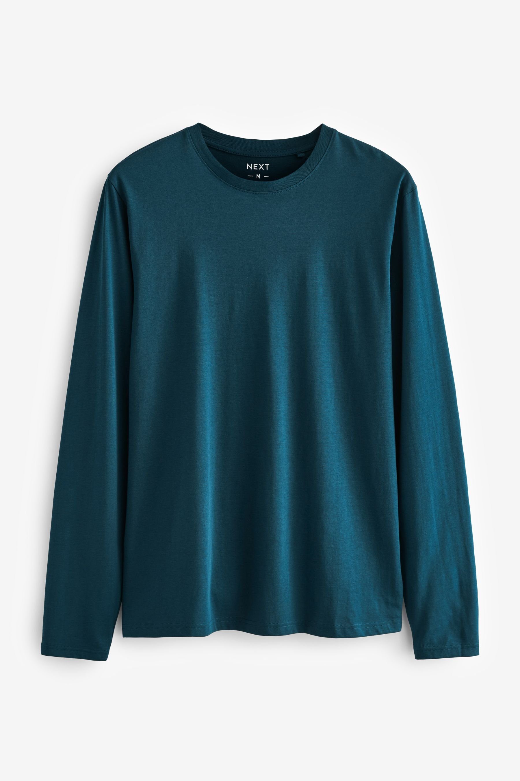 Next Langarmshirt Essential Langärmeliges Shirt (1-tlg) Teal Blue