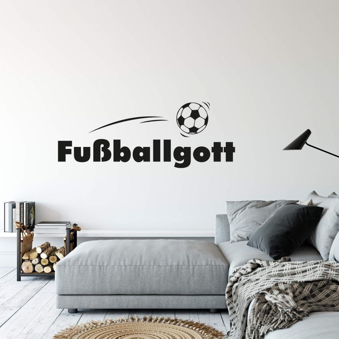 St) Fußballgott (1 Wall-Art Wandtattoo Aufkleber Fußball