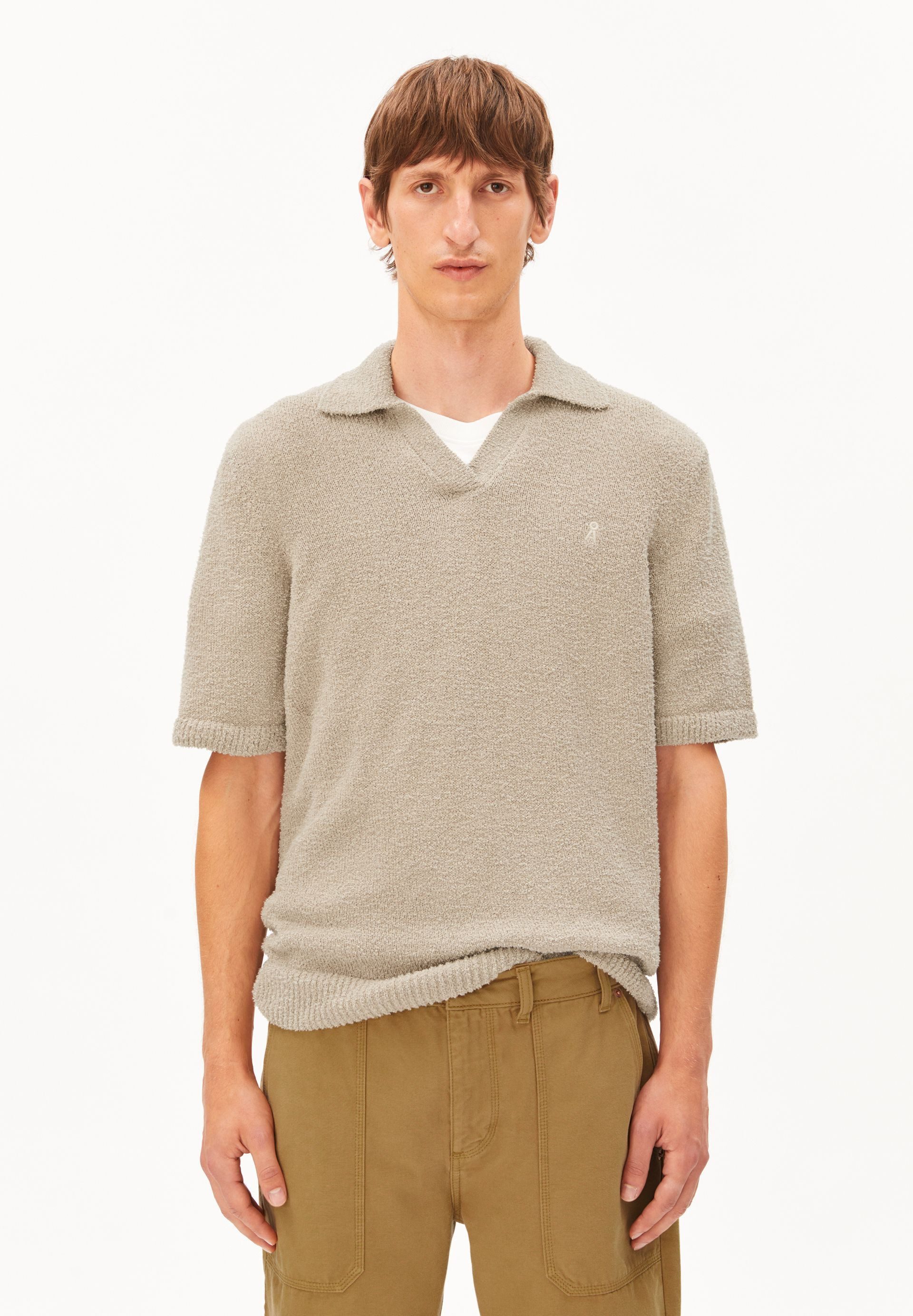 Poloshirt BOUCLE Polo aus Bio-Baumwoll Mix