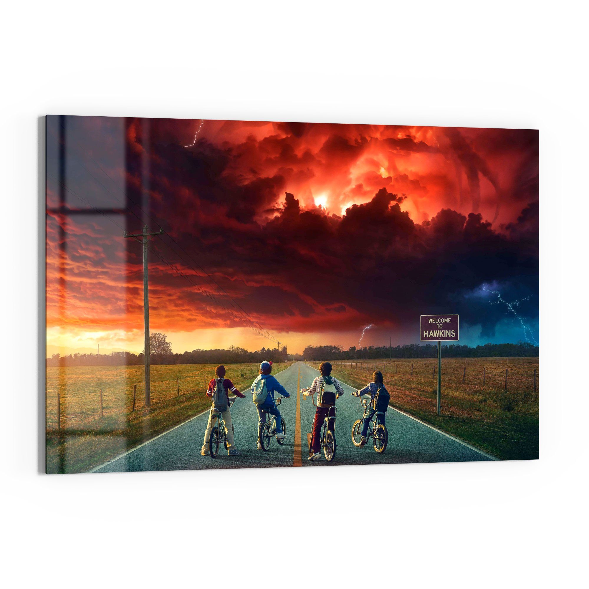 DEQORI Glasbild 'Stranger Things Mystisch', 'Stranger günstig online kaufen