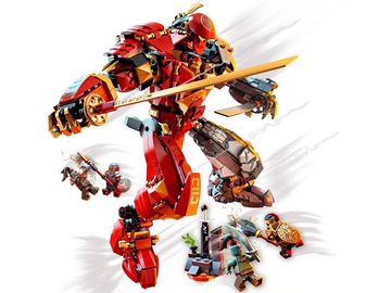 LEGO® Konstruktionsspielsteine LEGO NINJAGO® - Feuer-Stein-Mech, (Set, 968 St)