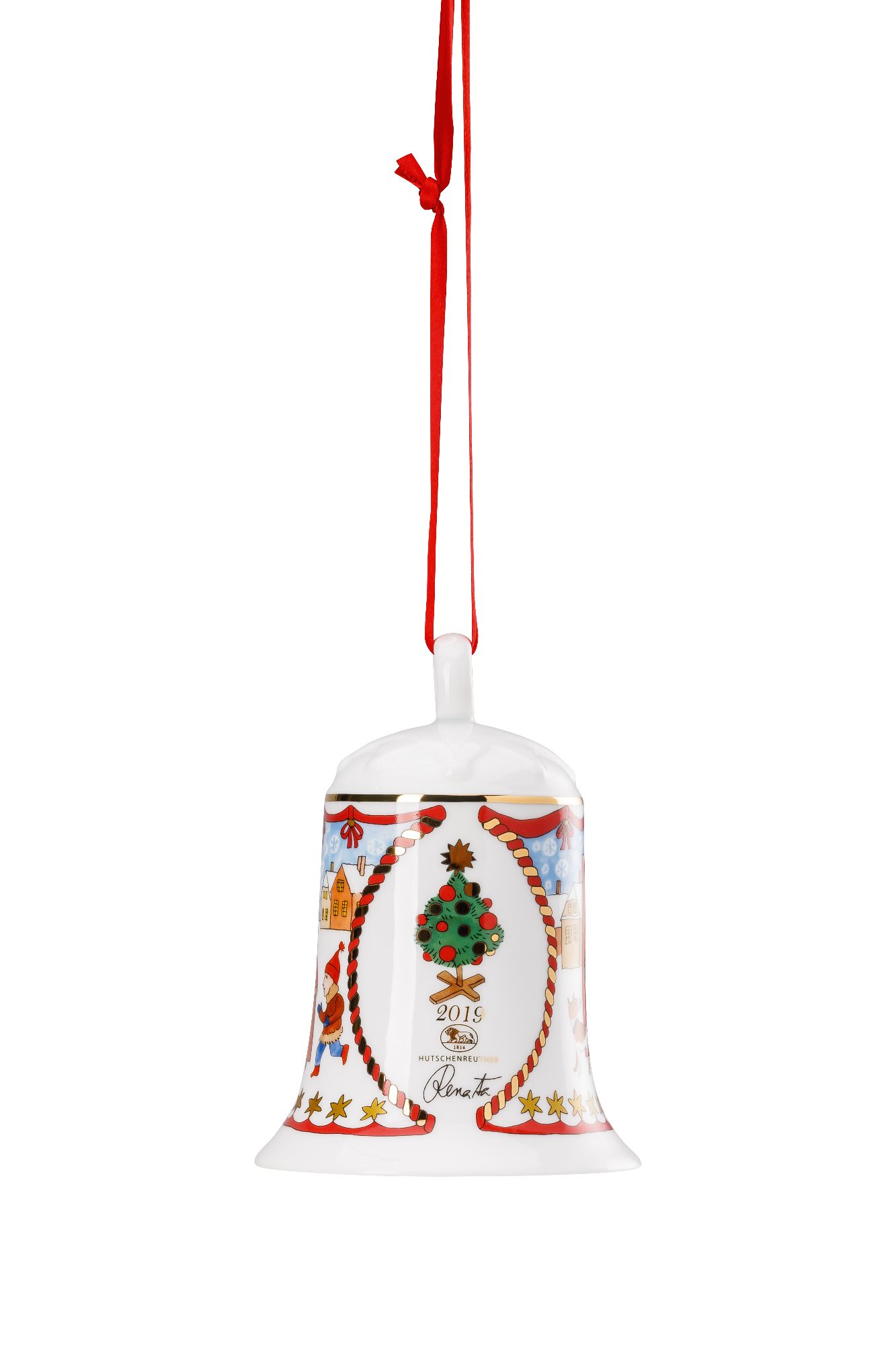 Hutschenreuther Christbaumschmuck Glocke 2019 in OVP günstig online kaufen