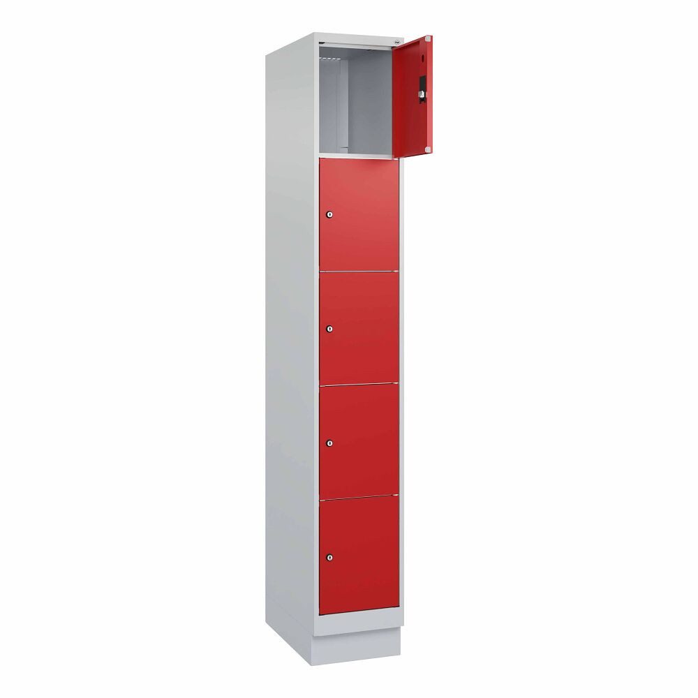 C+P Garderobenschrank Fächerschrank Classic Plus, 5 Fächer übereinander, Abteilbreite 30 ... Geeignet für Kindergärten, Schulen und Vereine