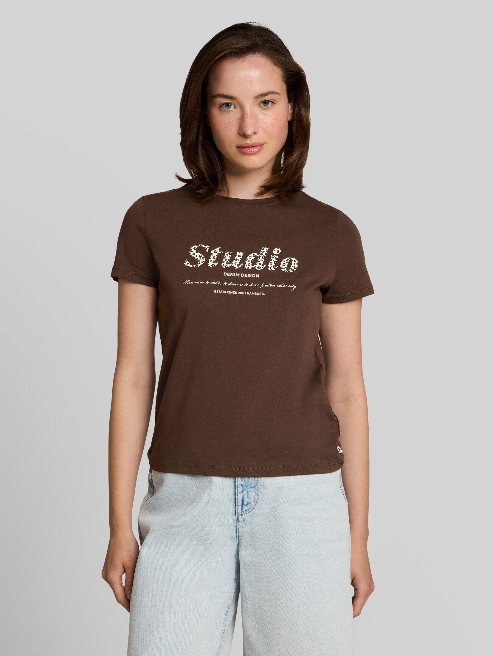 TOM TAILOR Denim T-Shirt T-Shirt (im Einserpack) T-Shirt mit Print